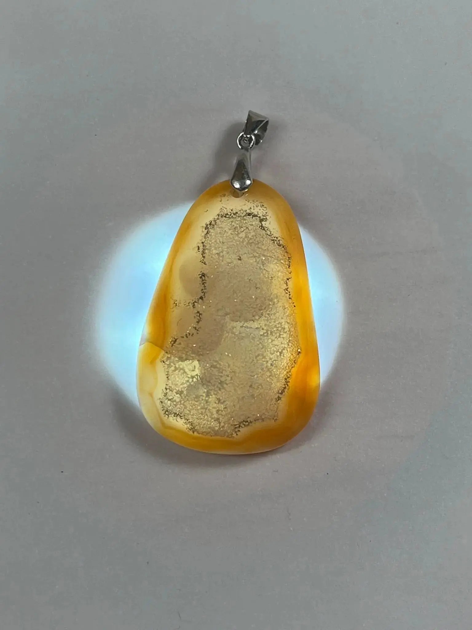 Pendentif Agate orangée