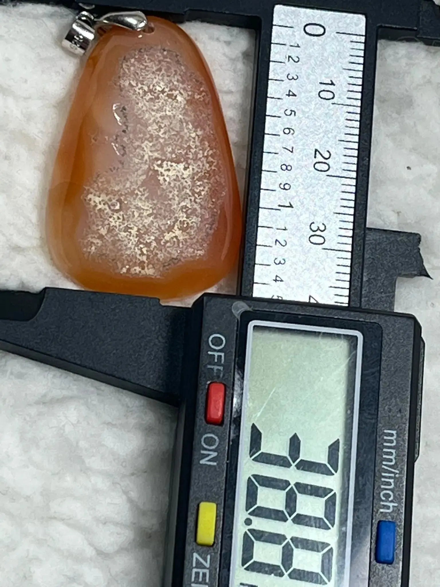 Pendentif Agate orangée