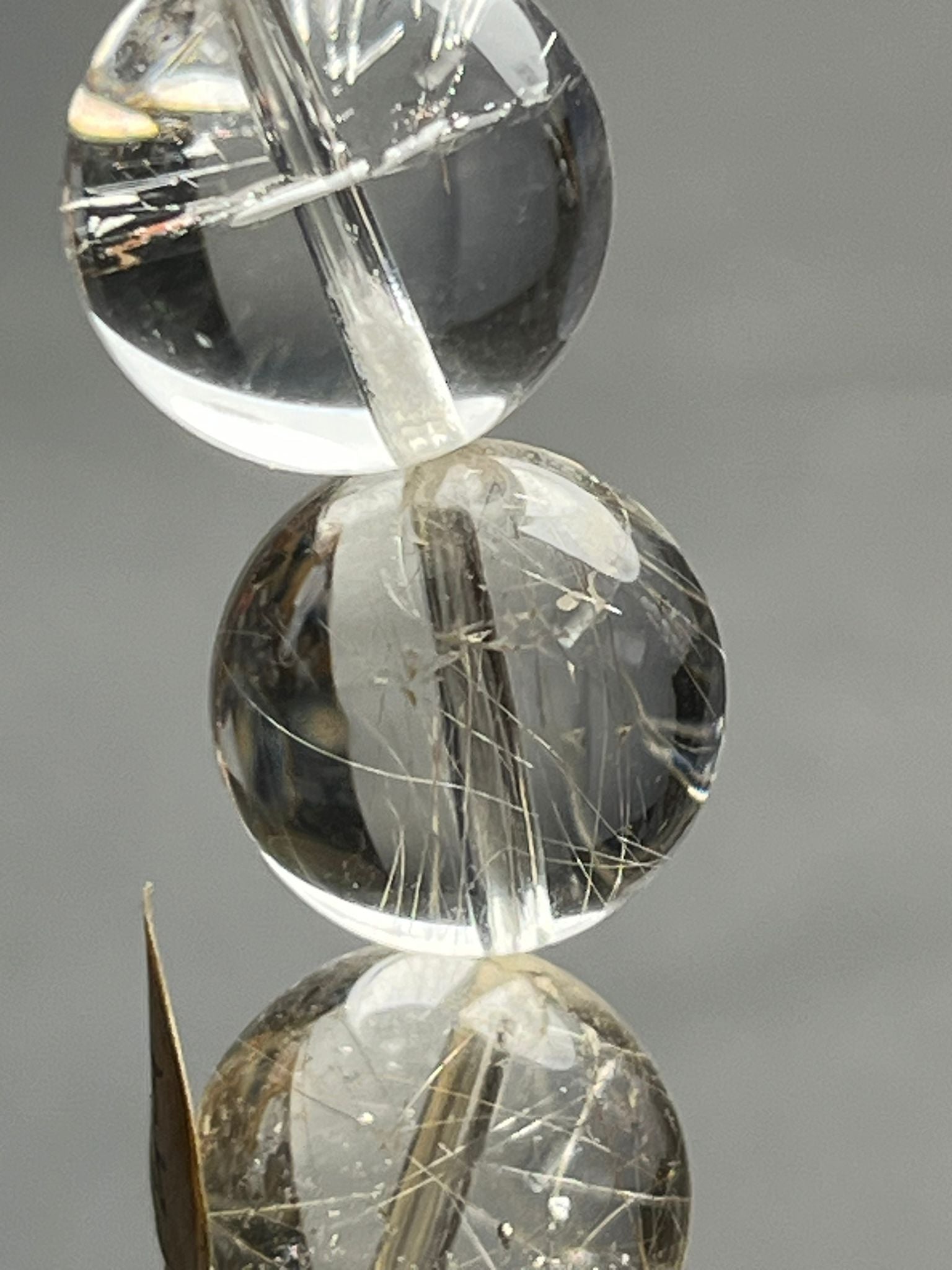 Bracelet Quartz Rutile Doré & Argenté