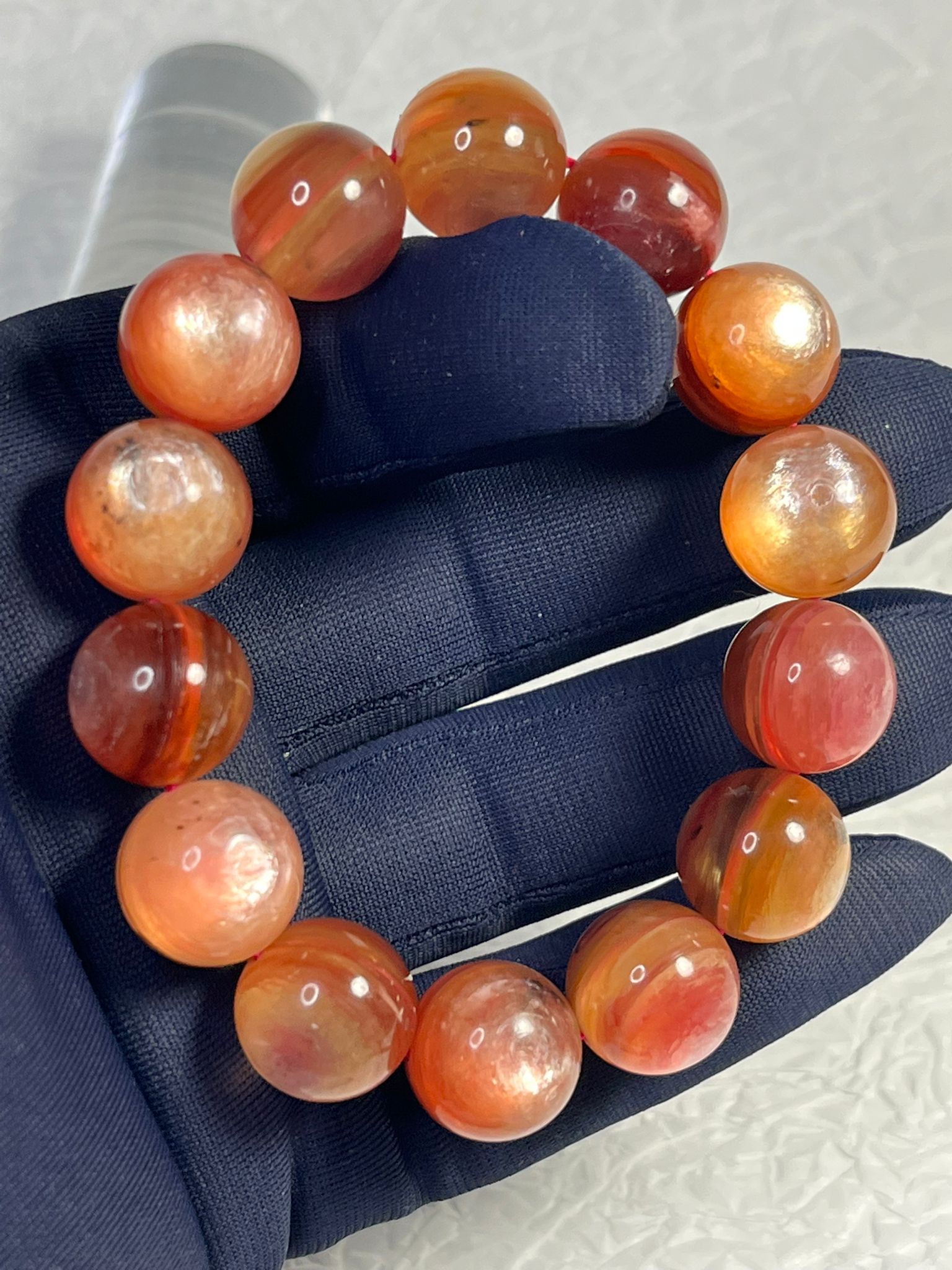 Bracelet Lépidolite 3 Tons