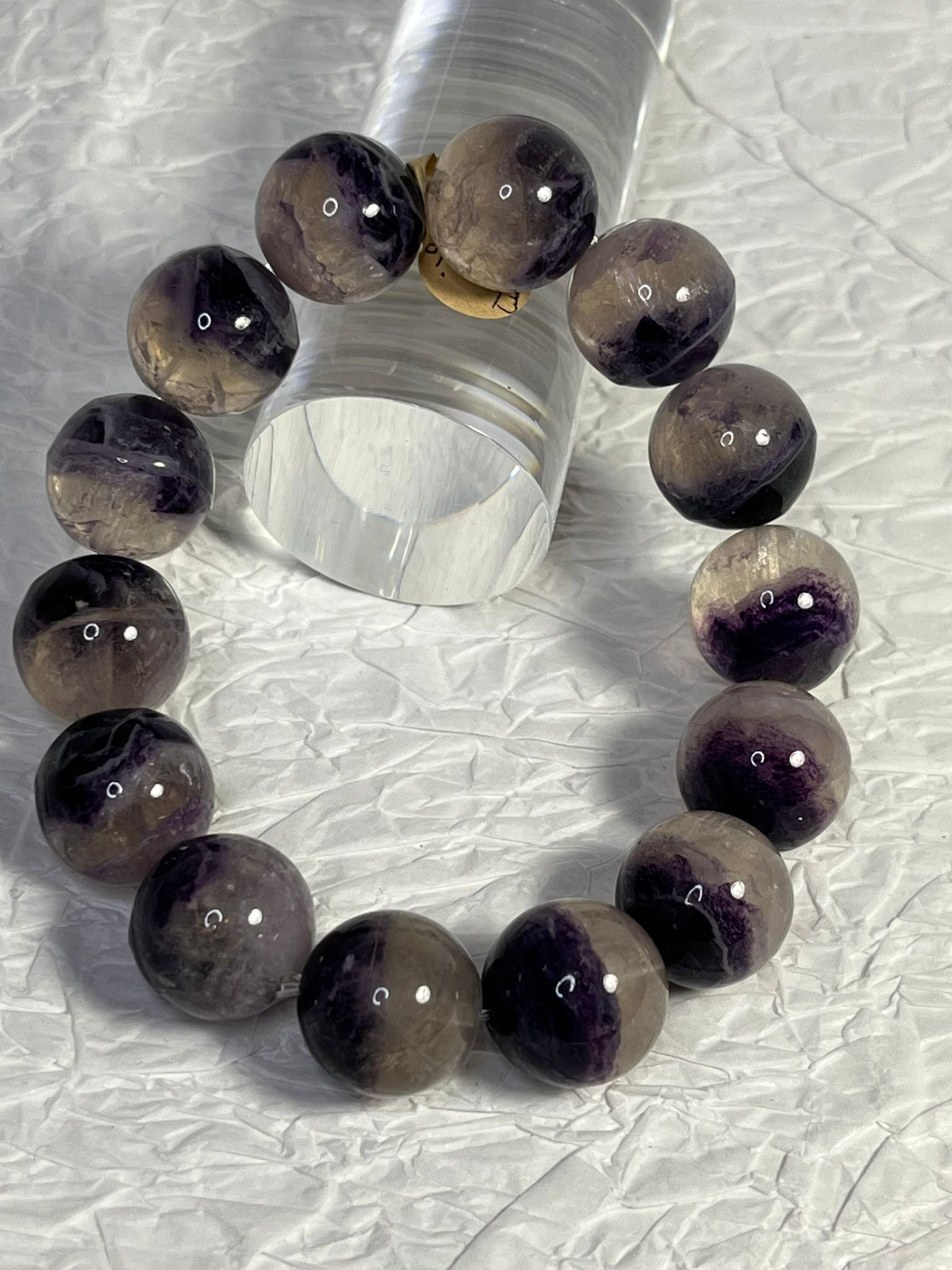 Bracelet Fluorite Soyeuse Bicolore