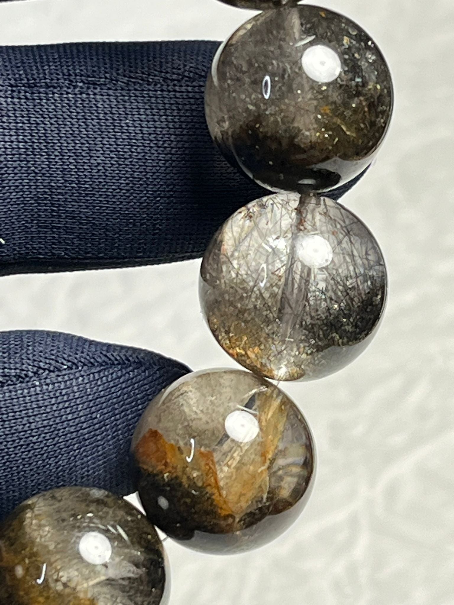 Bracelet Quartz Jardin Fumé & Rutiles