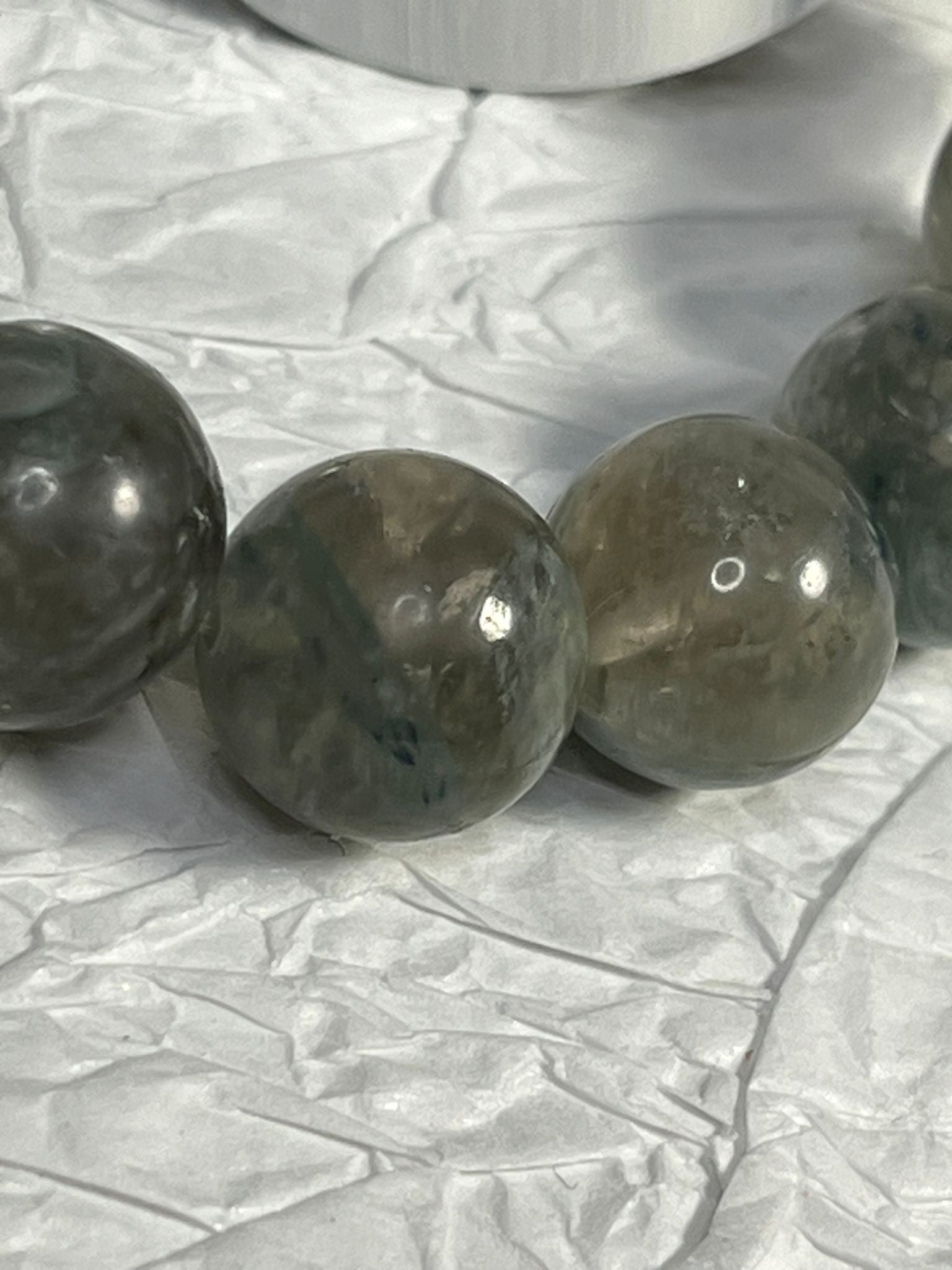 Bracelet Cyanite Verte sur Quartz