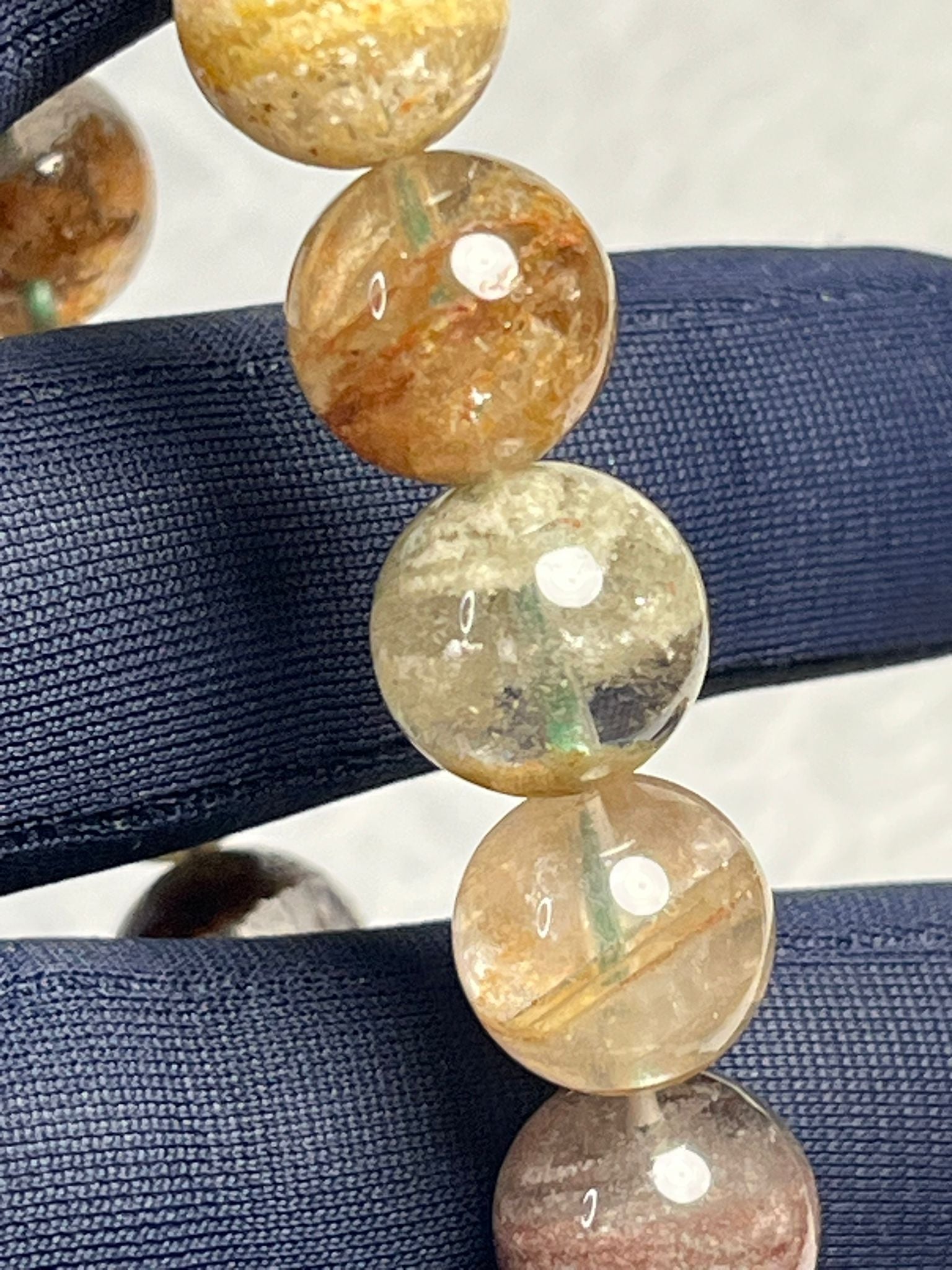 Bracelet Quartz Jardin (Lodolite) 1000 Couches