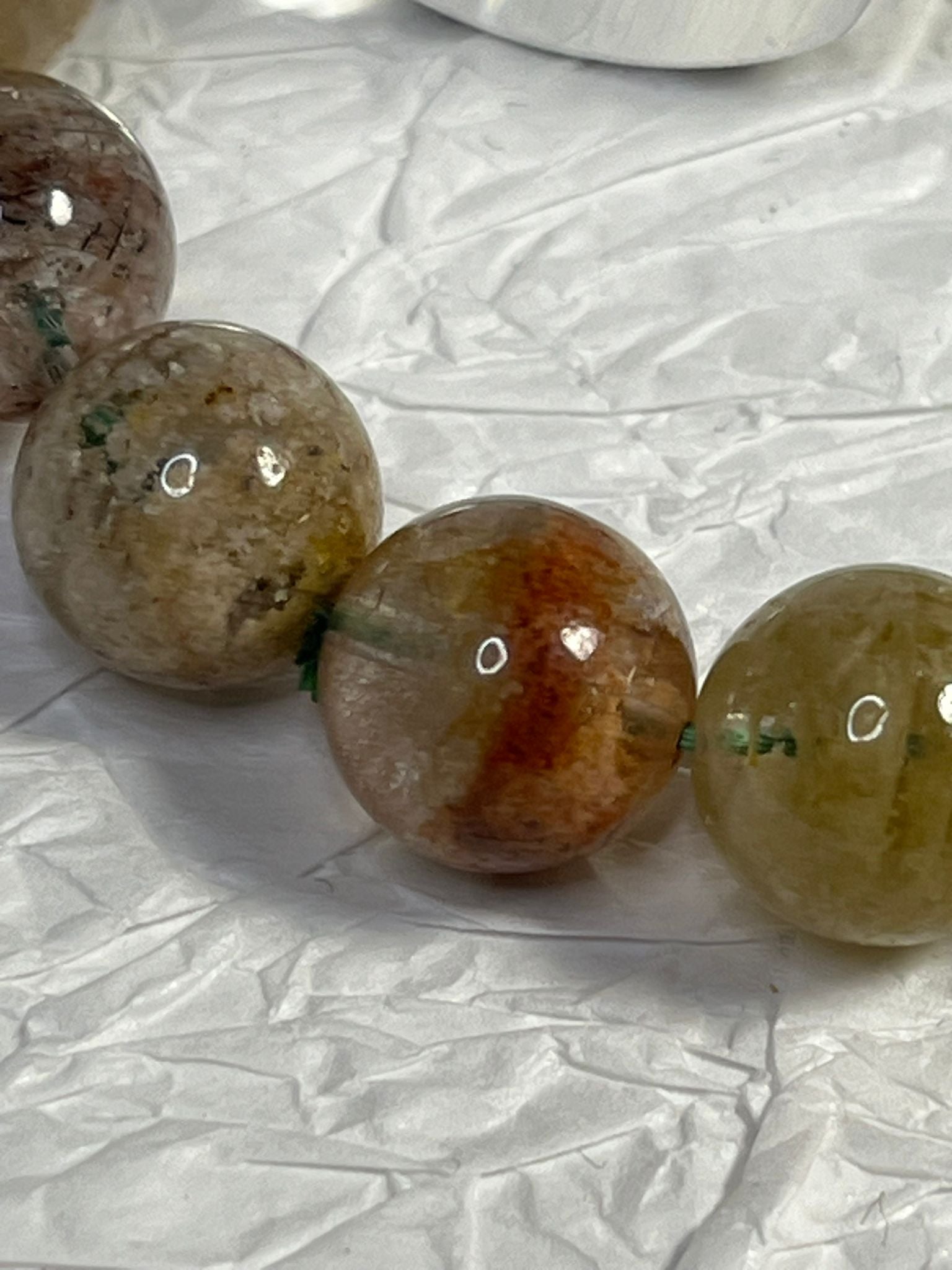 Bracelet Quartz Jardin (Lodolite) 1000 Couches