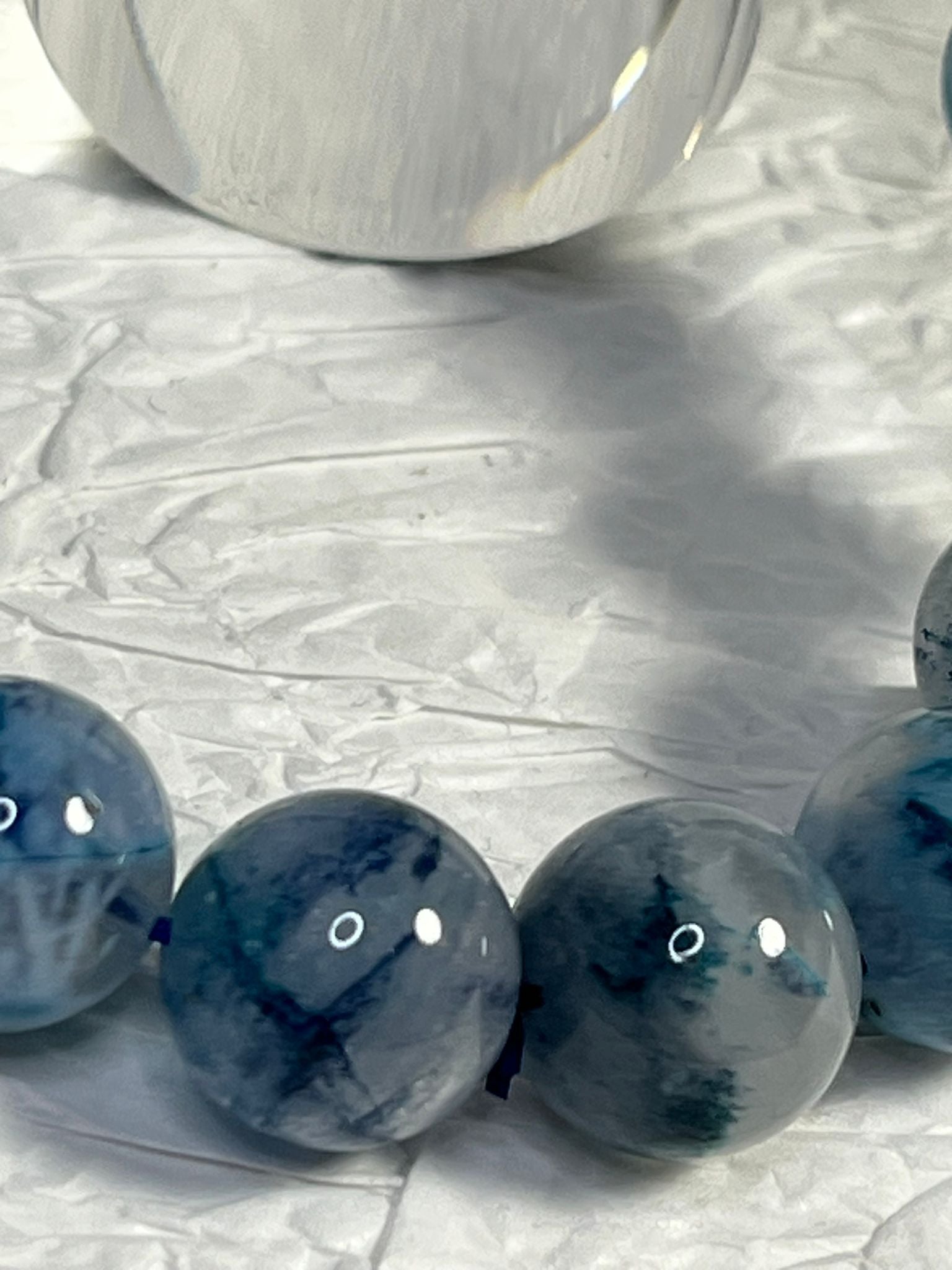 Bracelet Quartz Fantôme Bleu