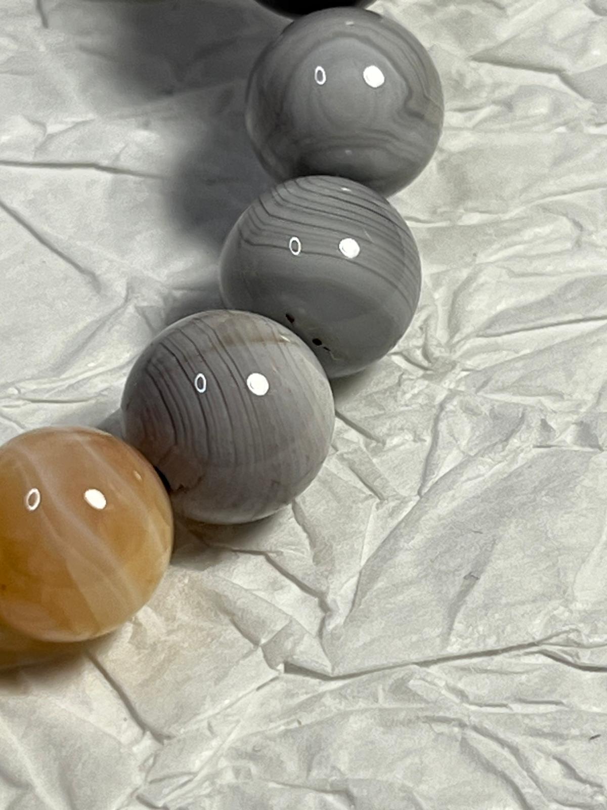 Bracelet Agate du Botswana