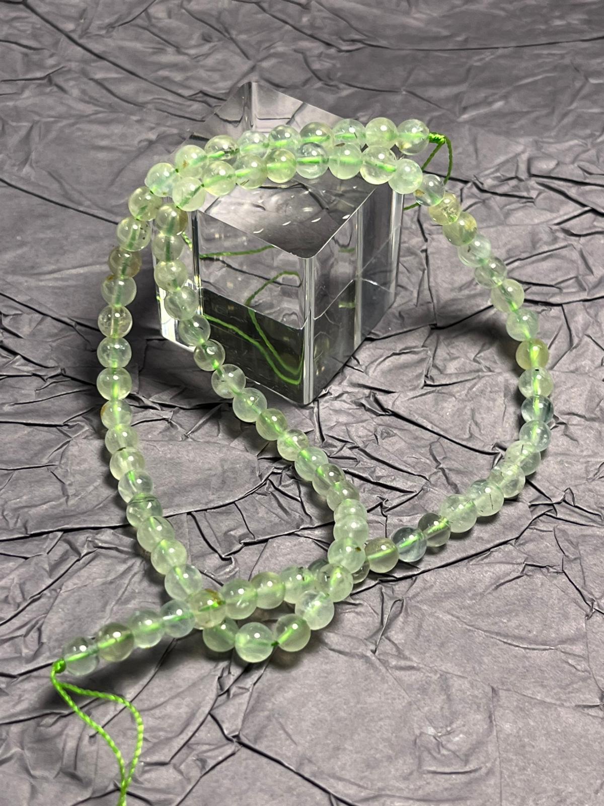 Fil de Perles en Prehnite HQ
