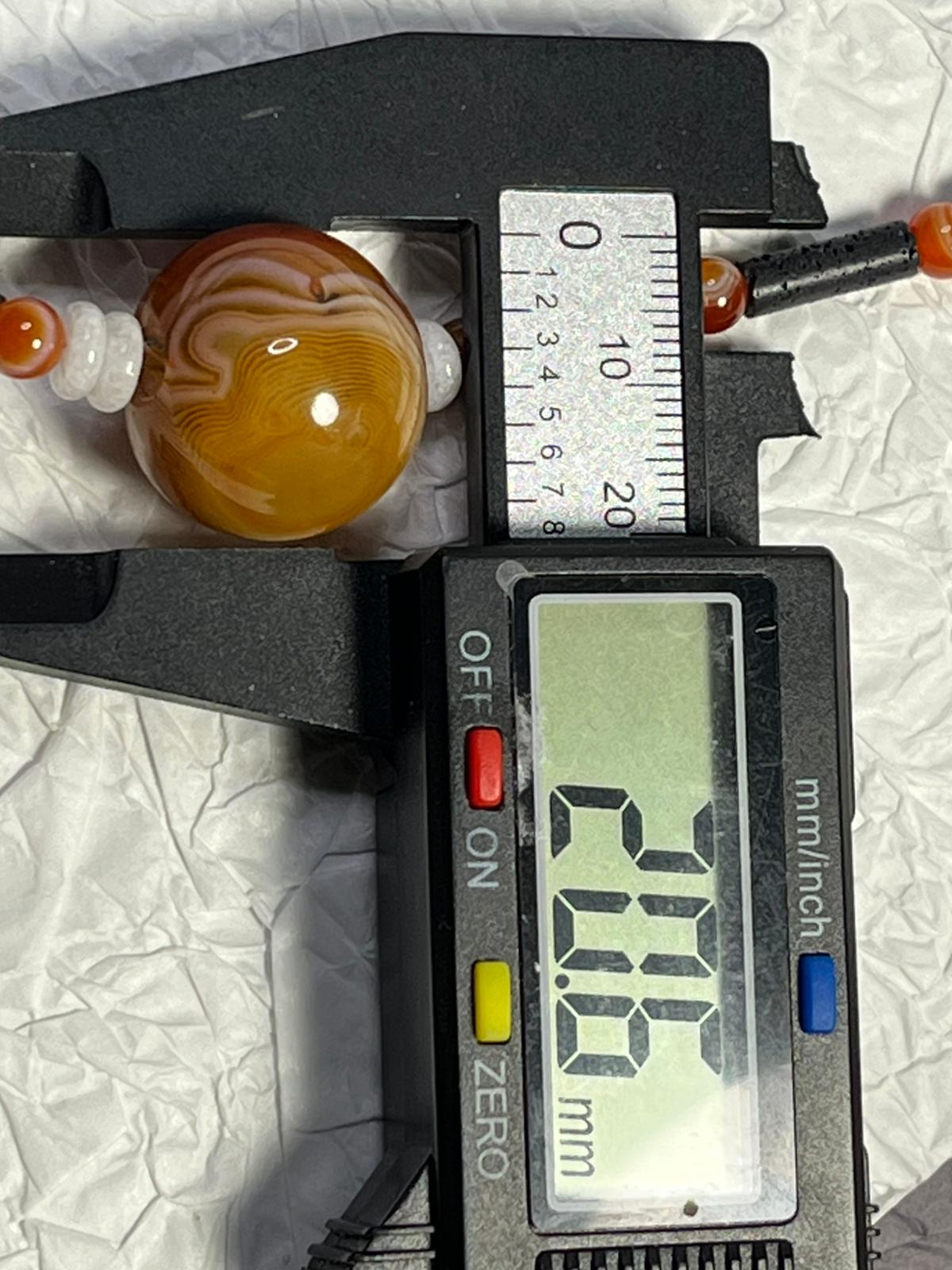 Collier Pierre de Lave et Cornaline