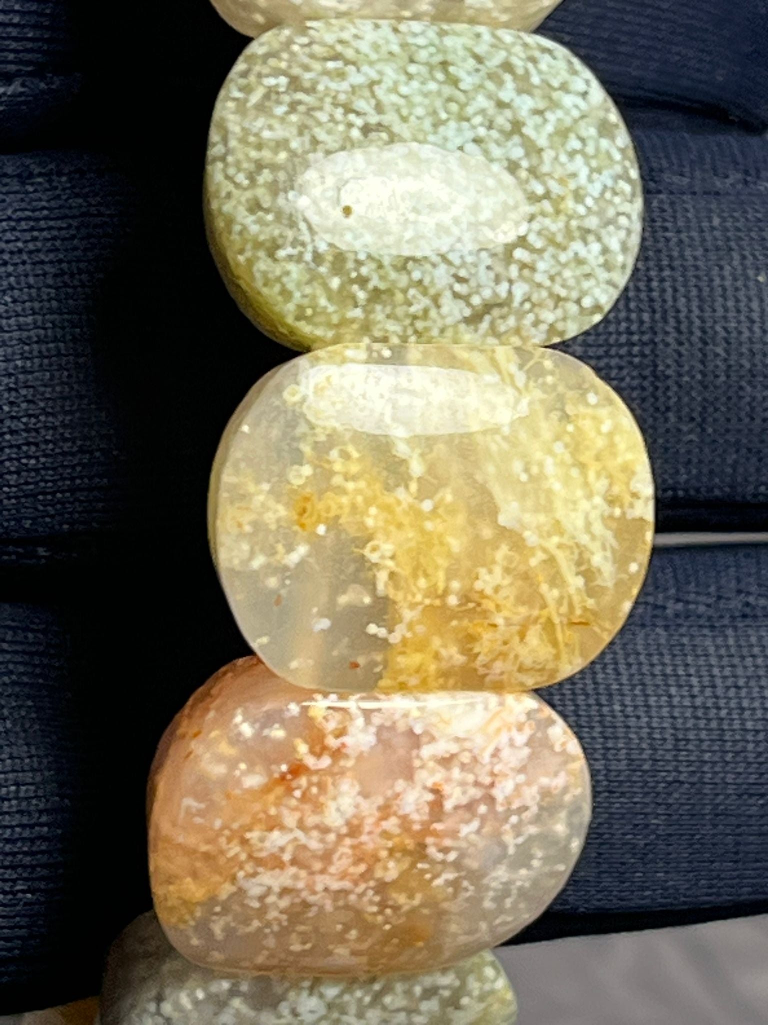 Bracelet Manchette en Agate Mousse