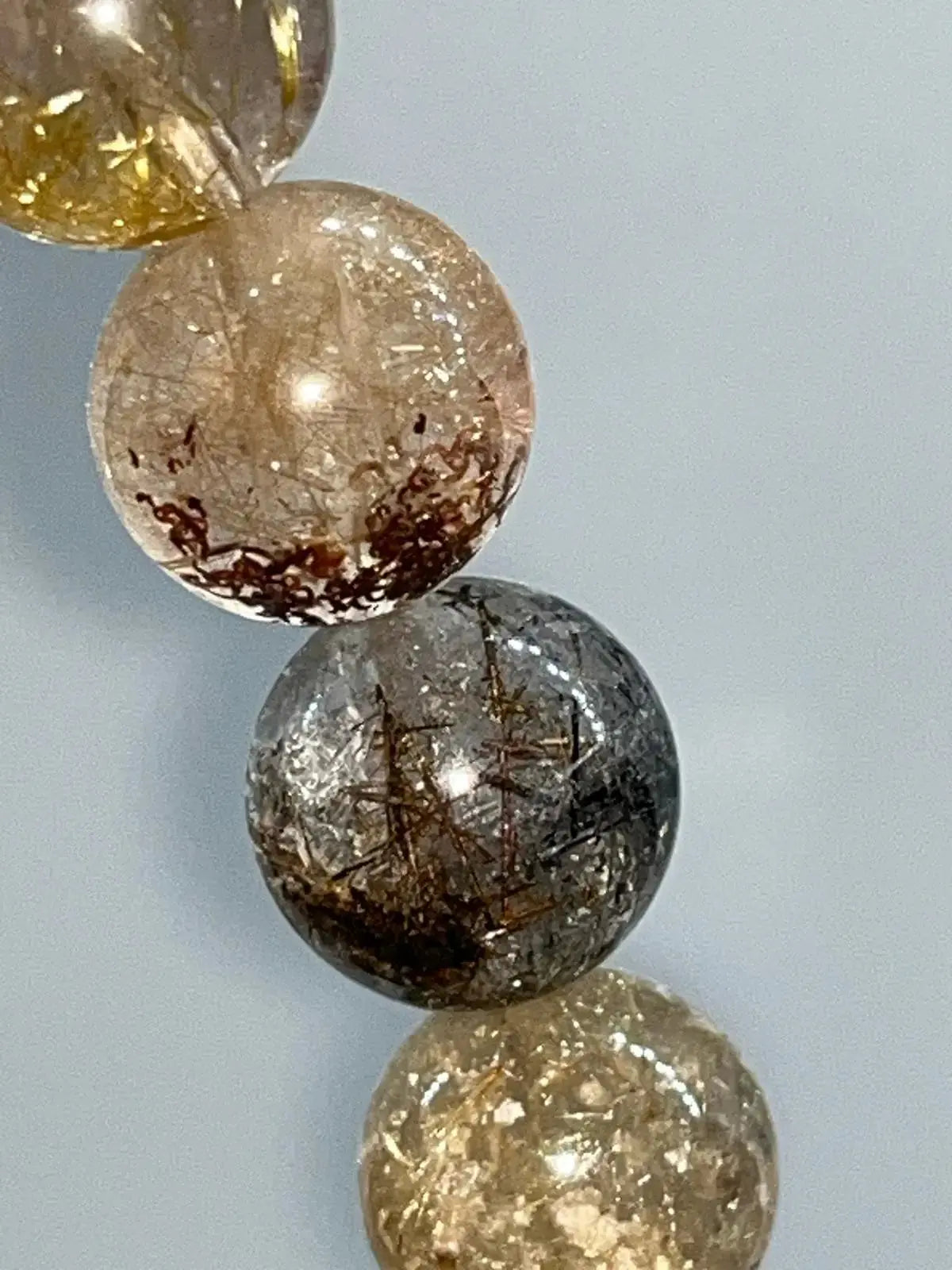 Bracelet Quartz jardin rutilé