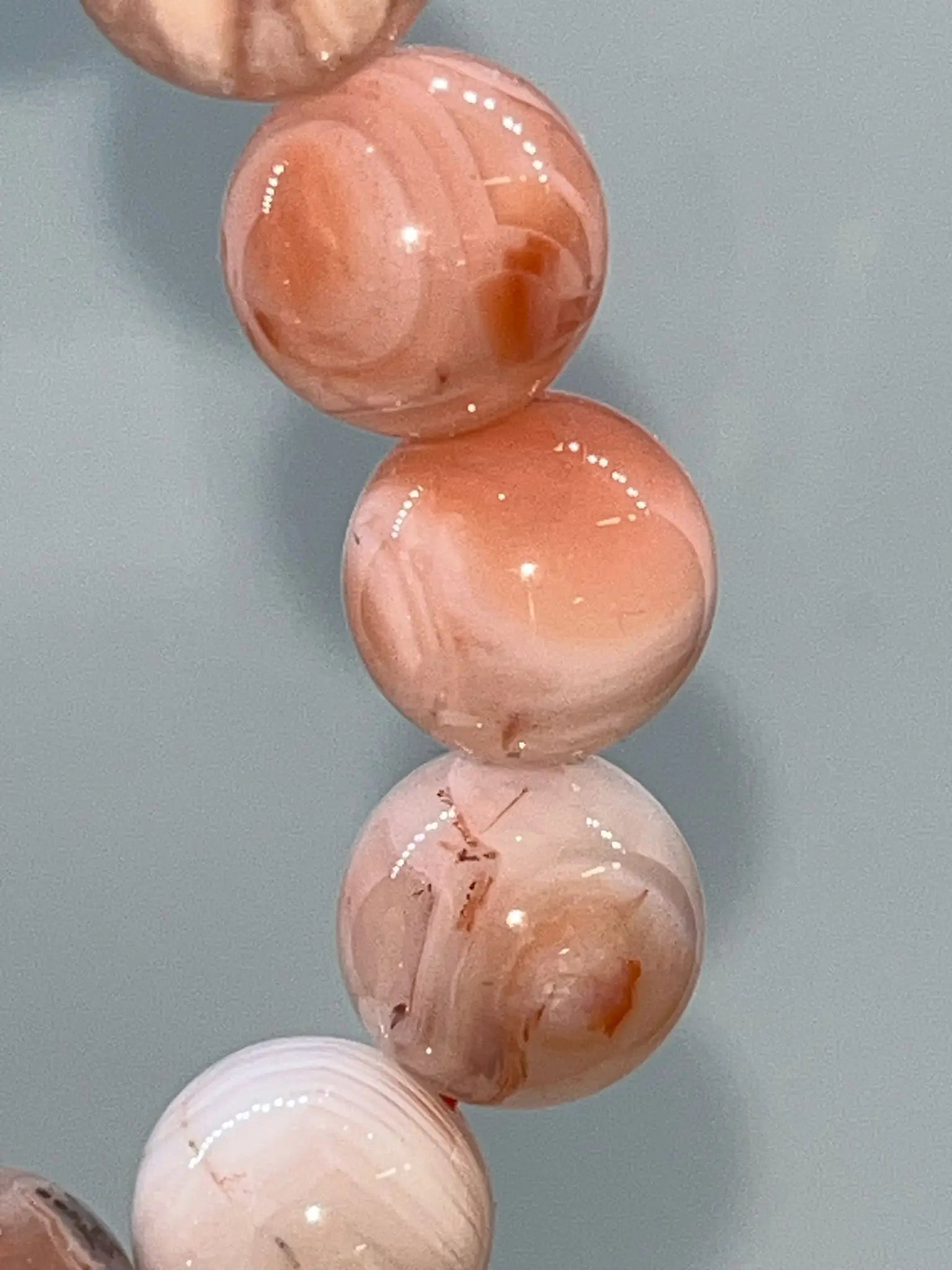 Bracelet Agate orange