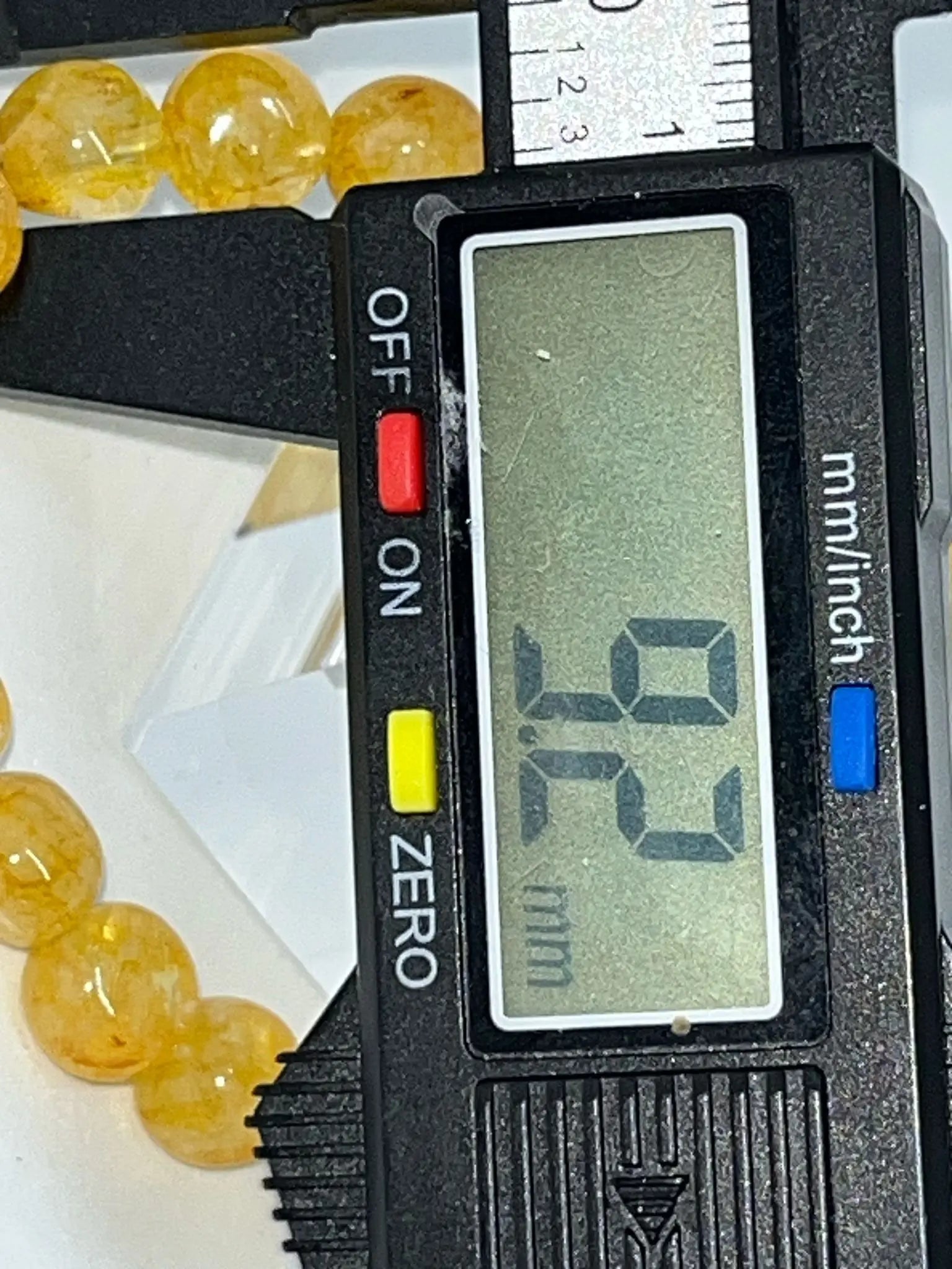 Bracelet Topaze jaune impériale