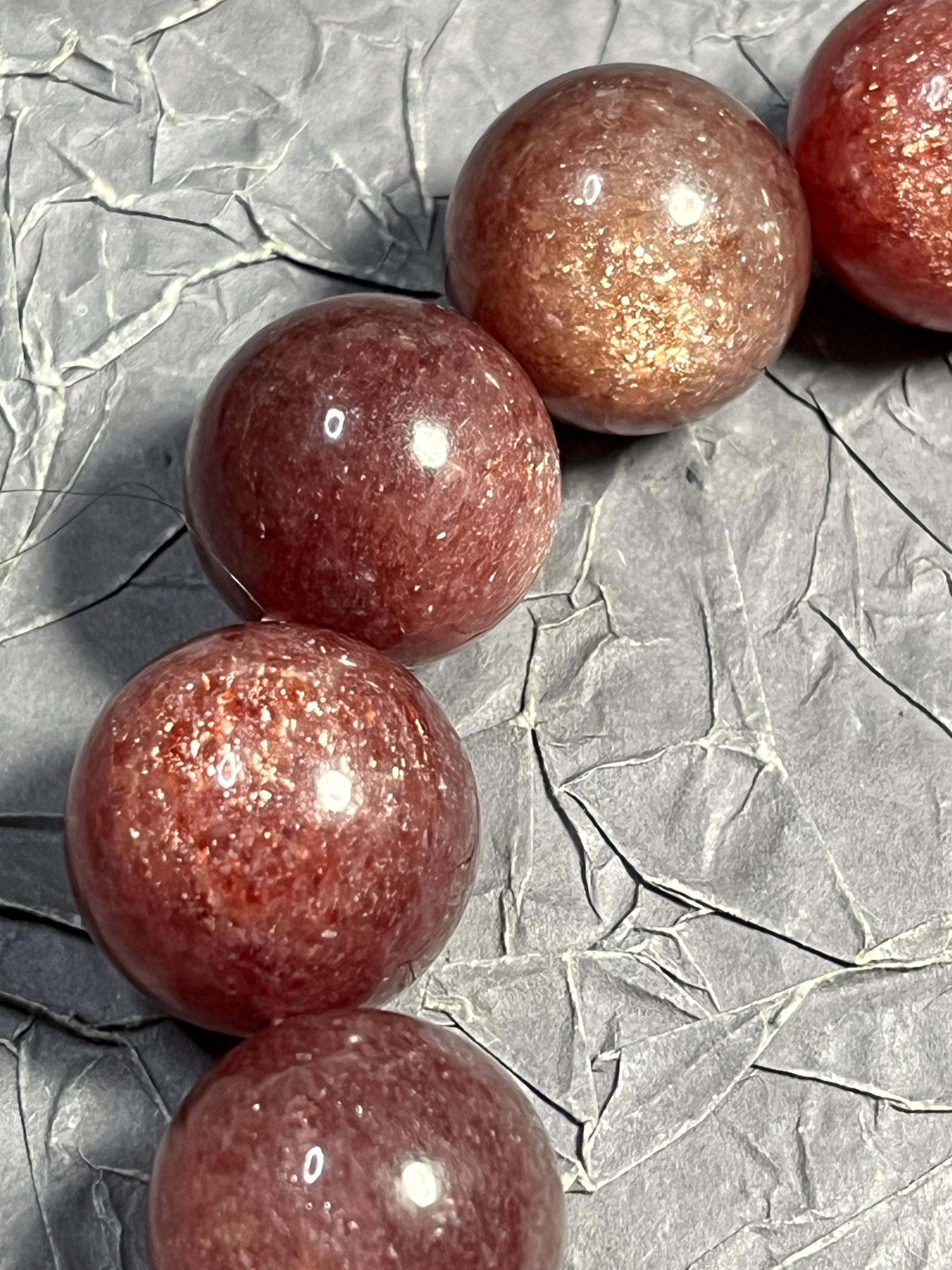 bracelet quart fraise cerise XXL 17.5mm