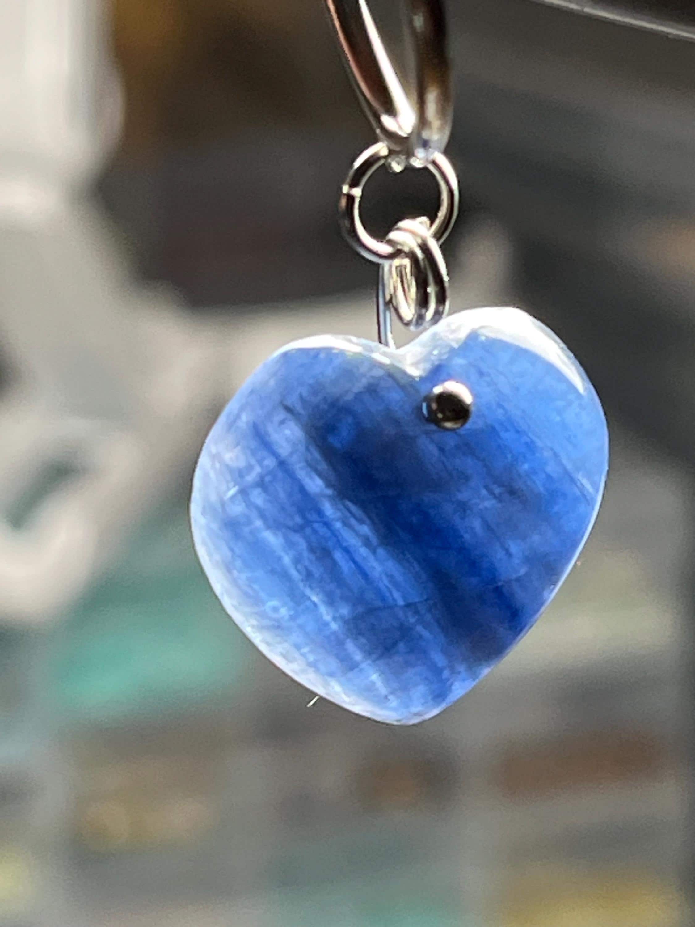 Boucles d’oreilles en cyanite