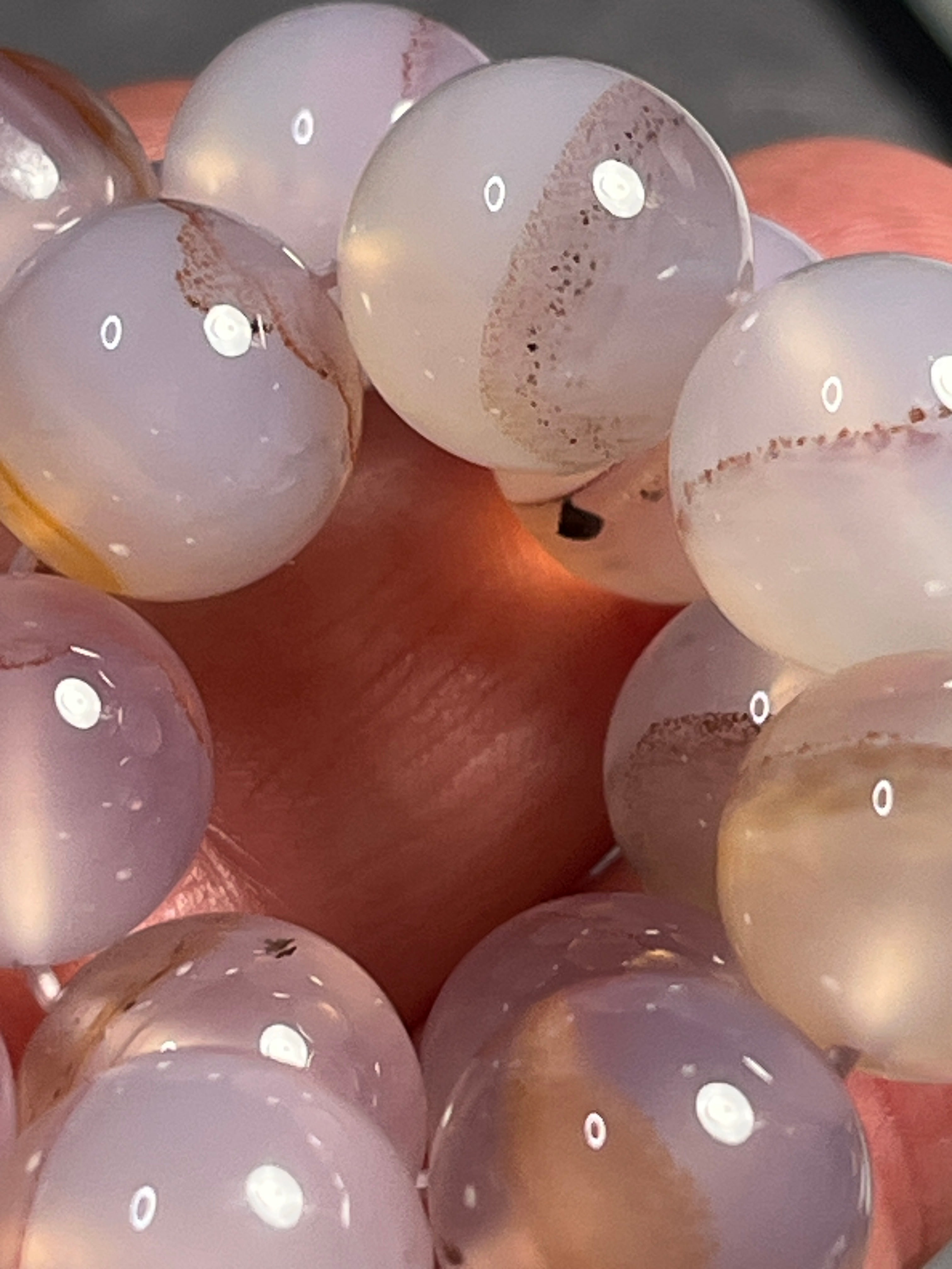 Bracelet en Agate Cinabre Naturel