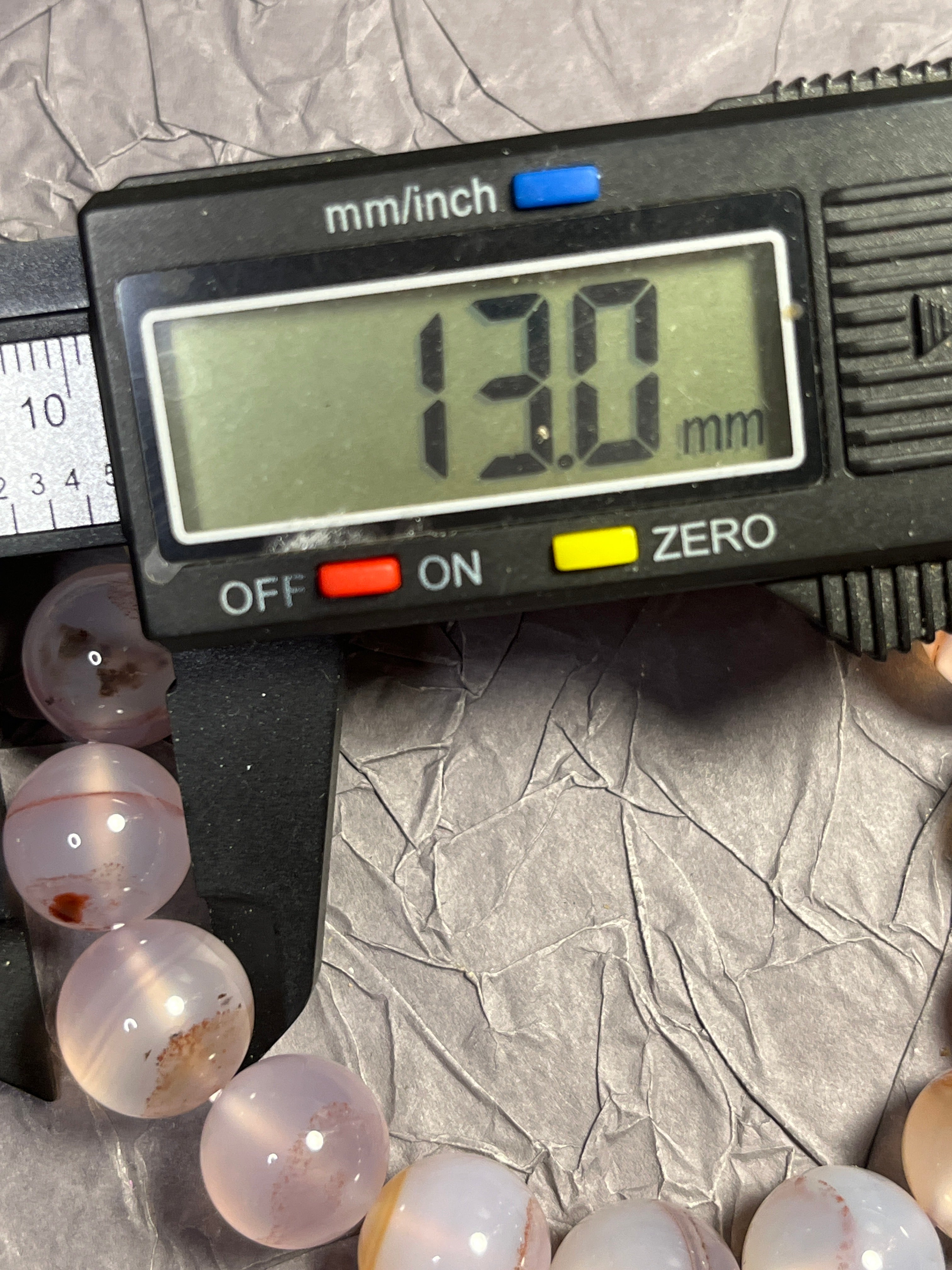 Bracelet en Agate Cinabre Naturel