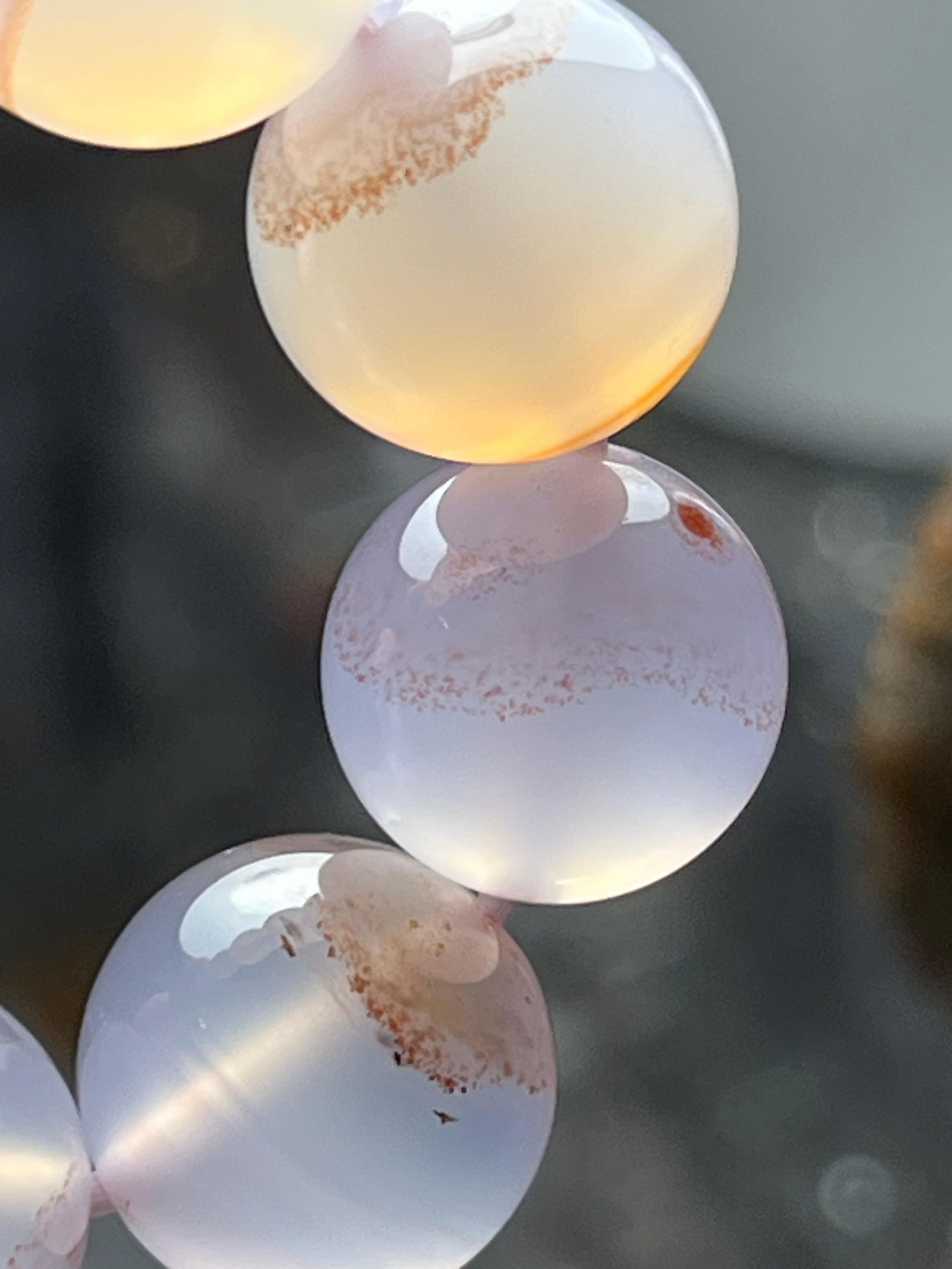 Bracelet en Agate Cinabre Naturel