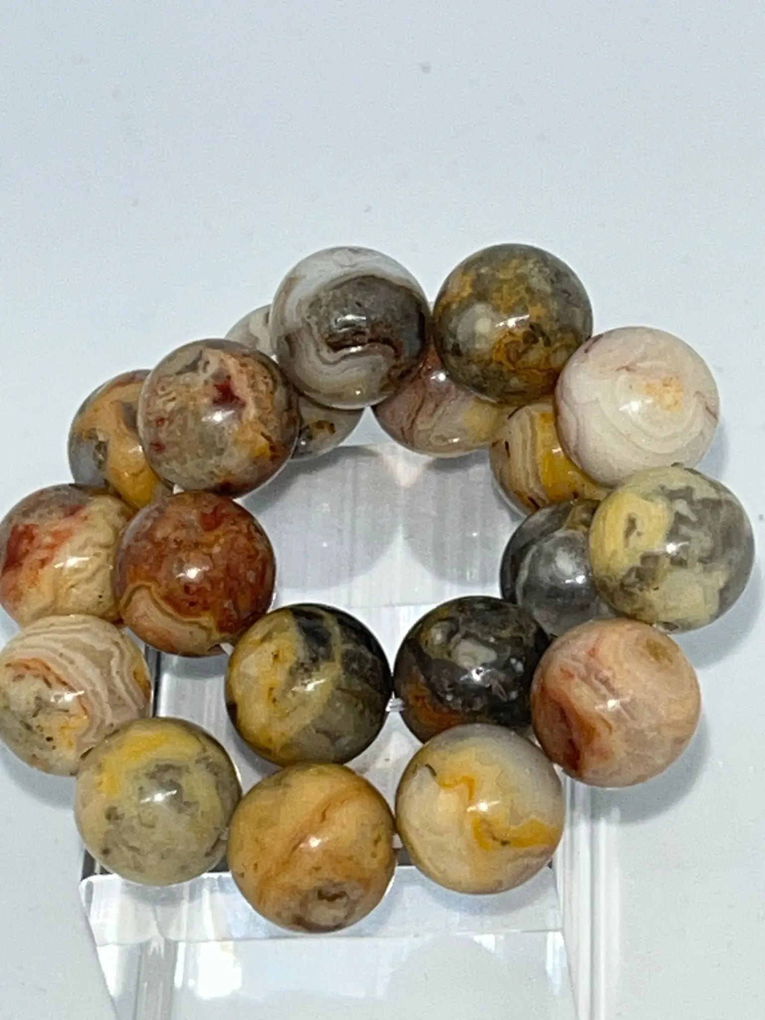 Bracelet en Agate Folle Authentique