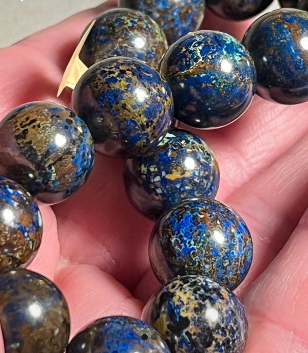 Bracelet azurite sombre