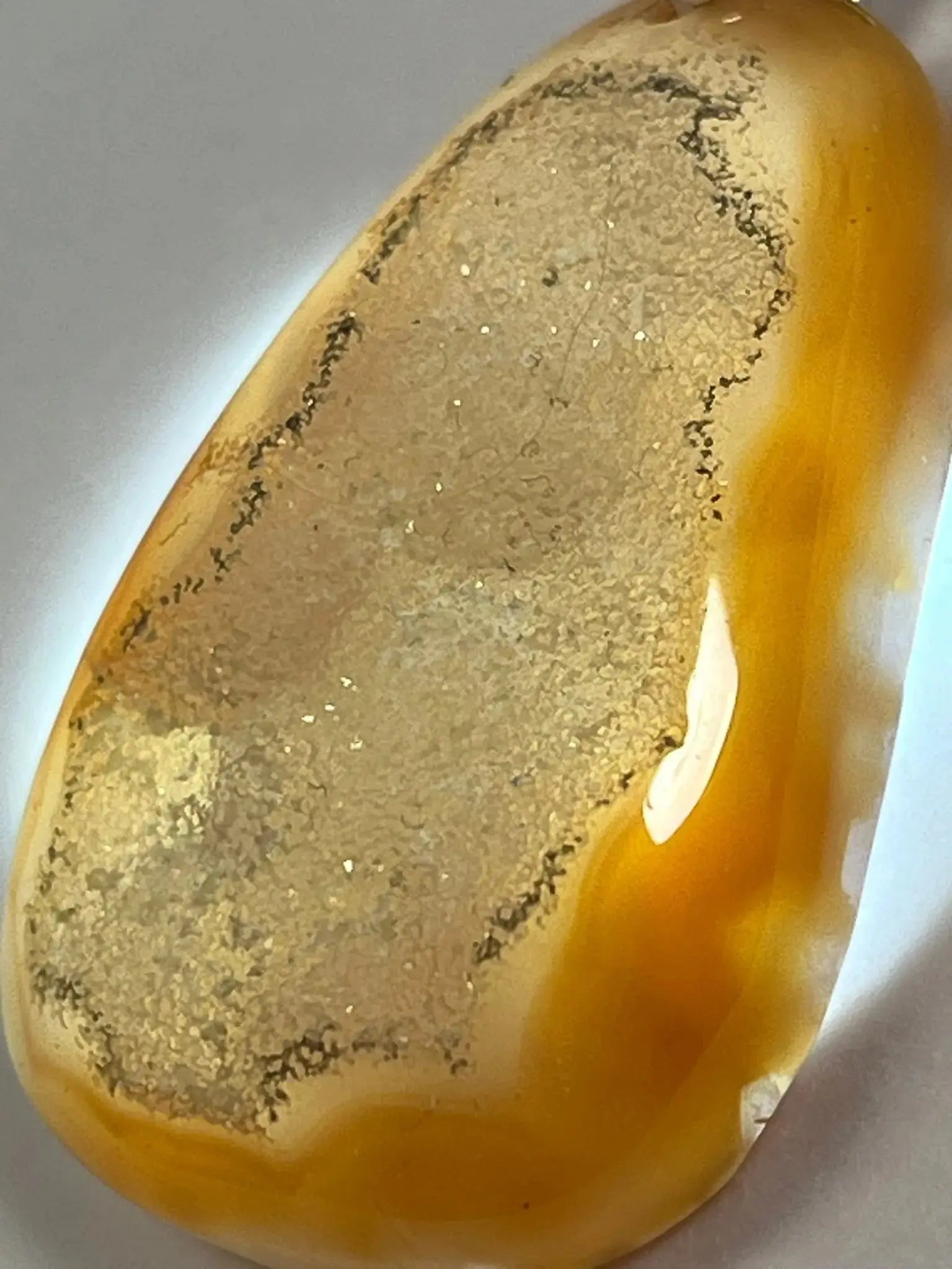 Pendentif Agate orangée