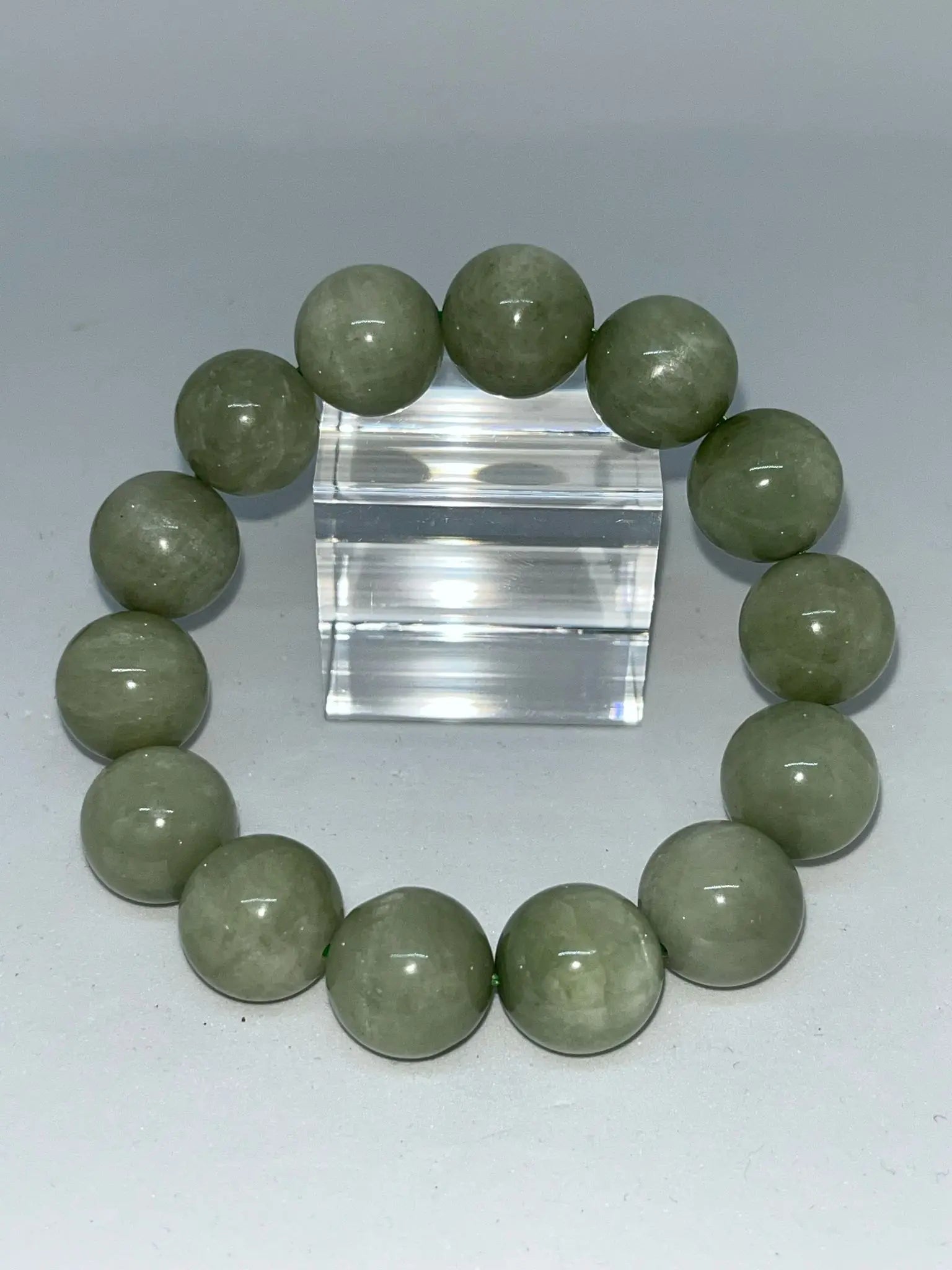 Bracelet Kunzite verte