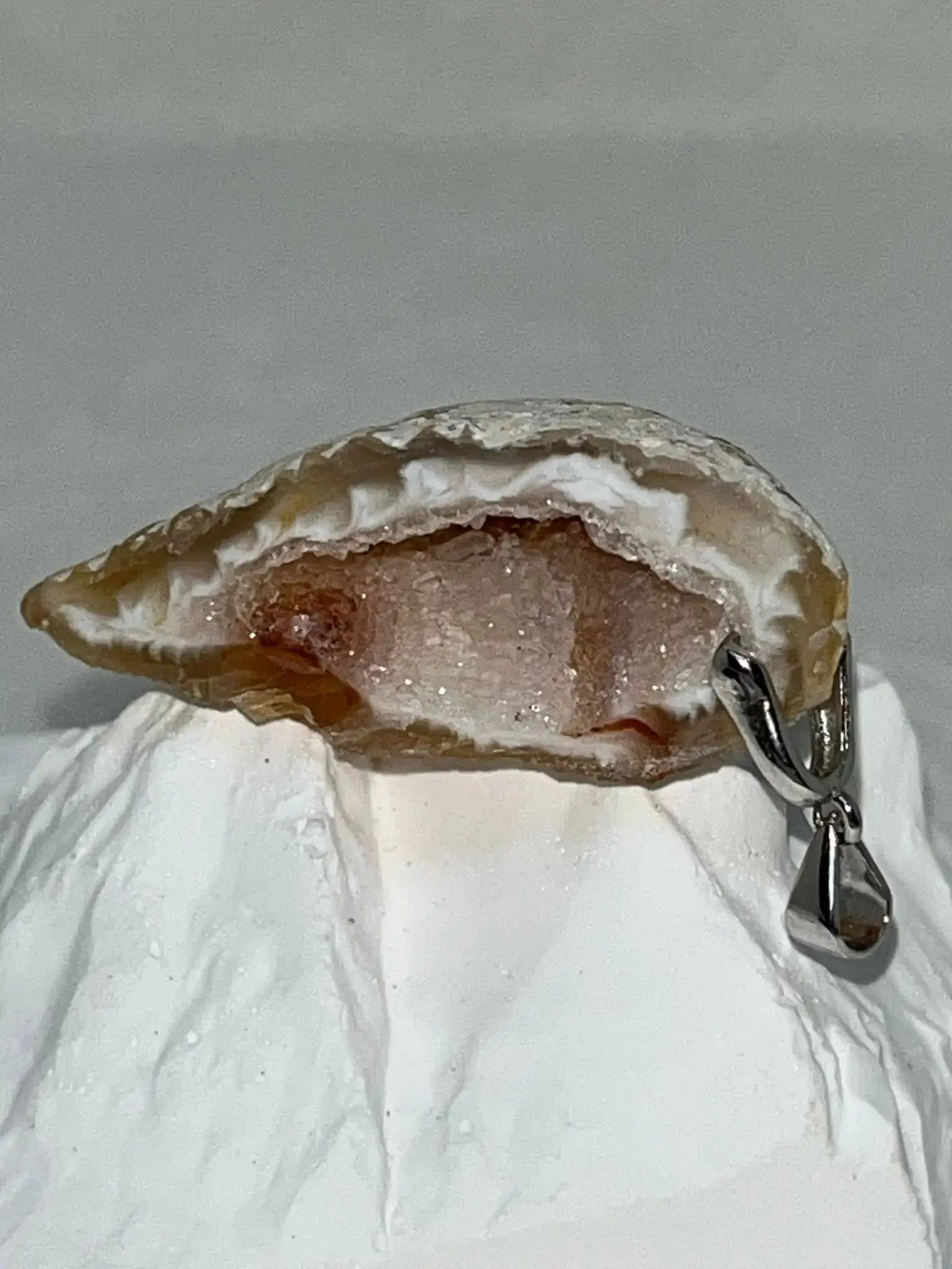 Pendentif Agate drusé