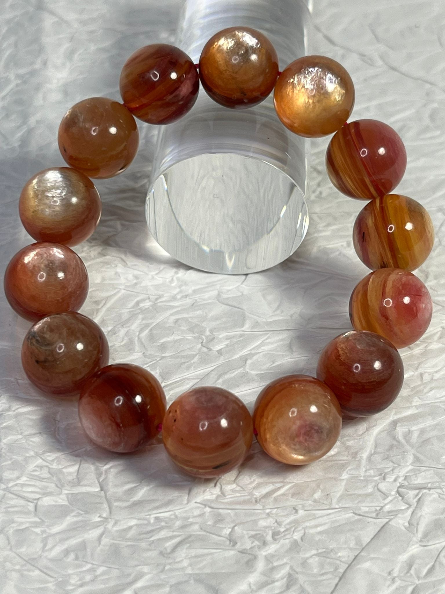 Bracelet Lépidolite 3 Tons