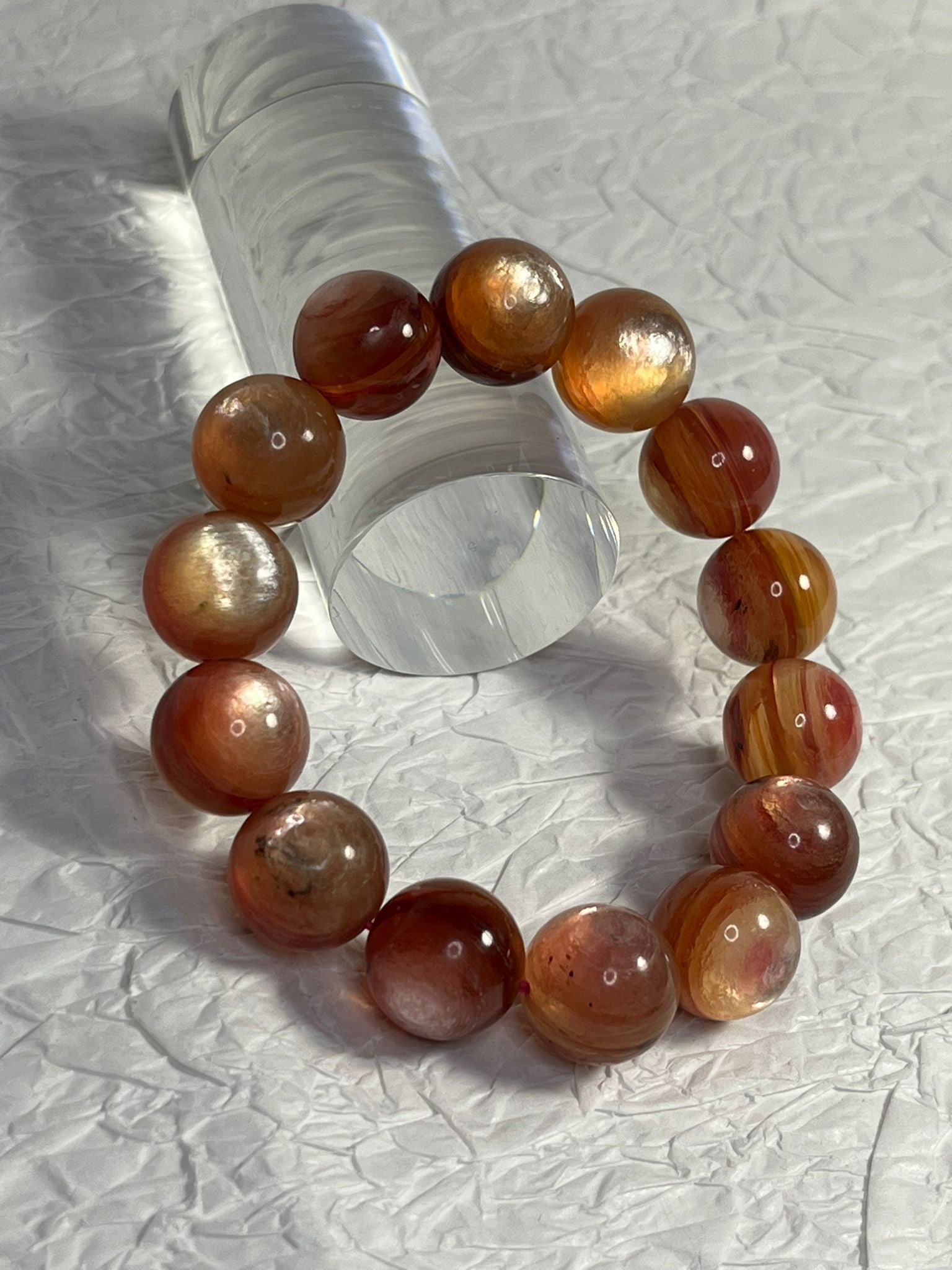 Bracelet Lépidolite 3 Tons