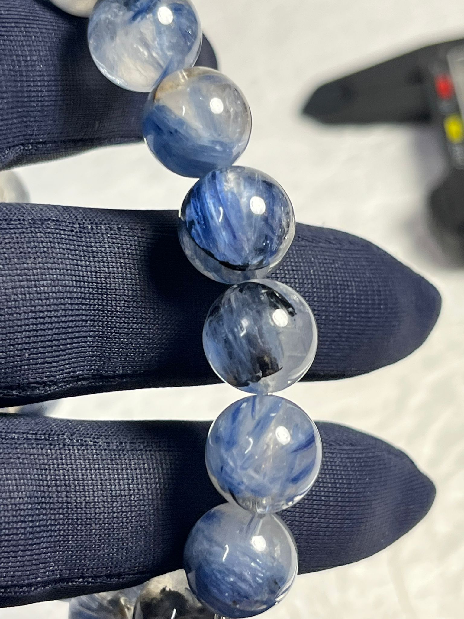 Bracelet Cyanite sur Quartz