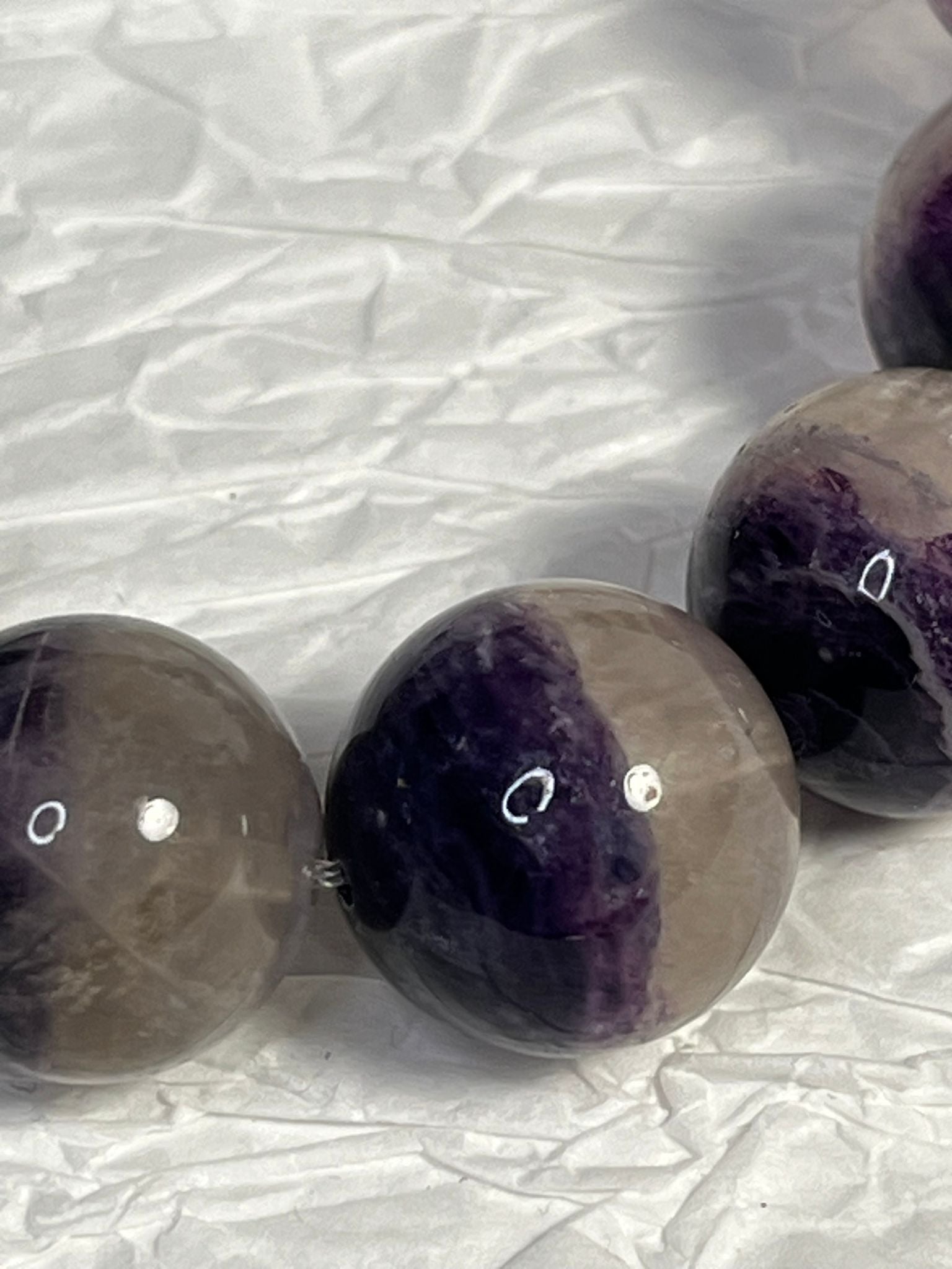 Bracelet Fluorite Soyeuse Bicolore