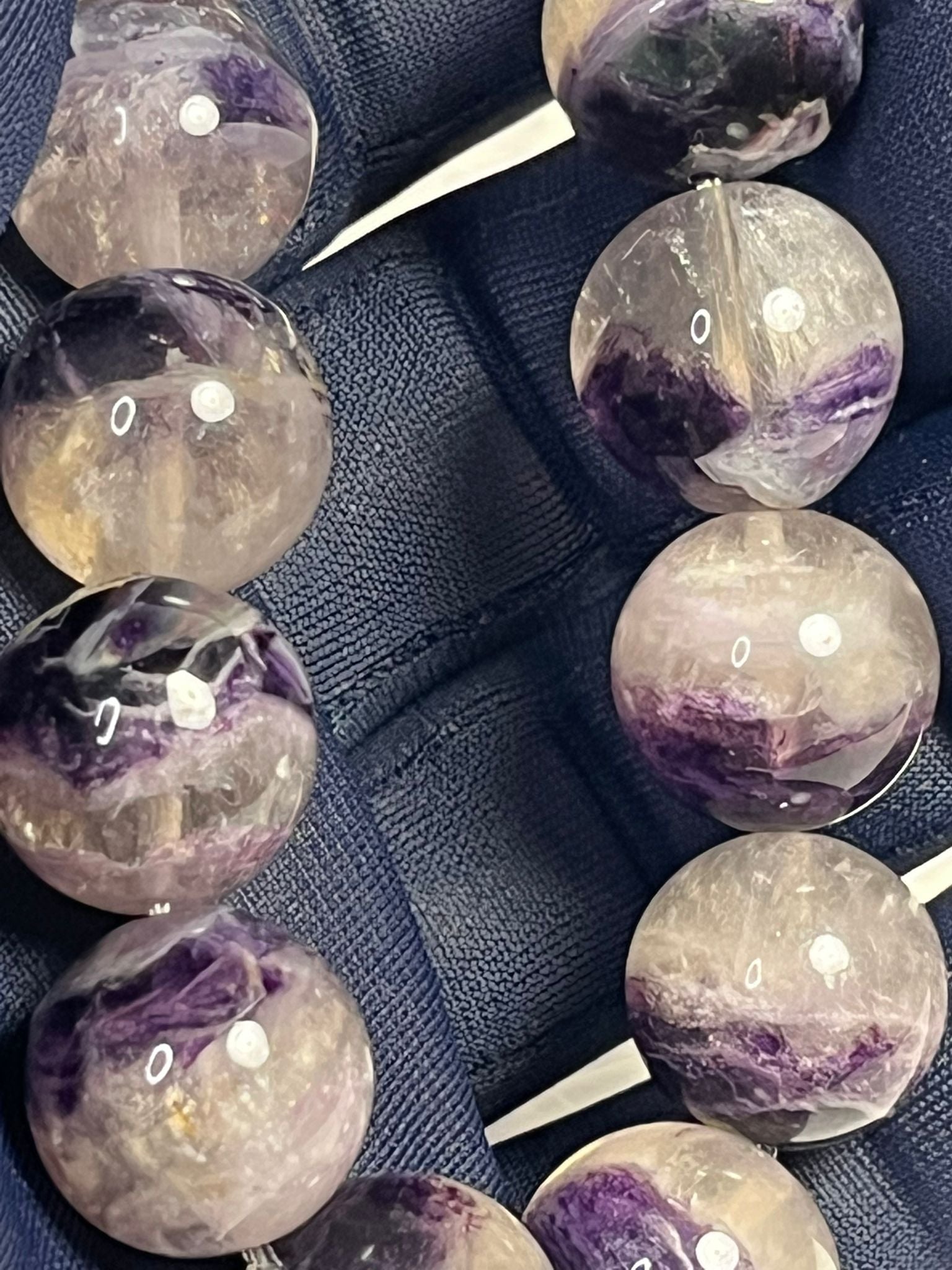 Bracelet Fluorite Soyeuse Bicolore