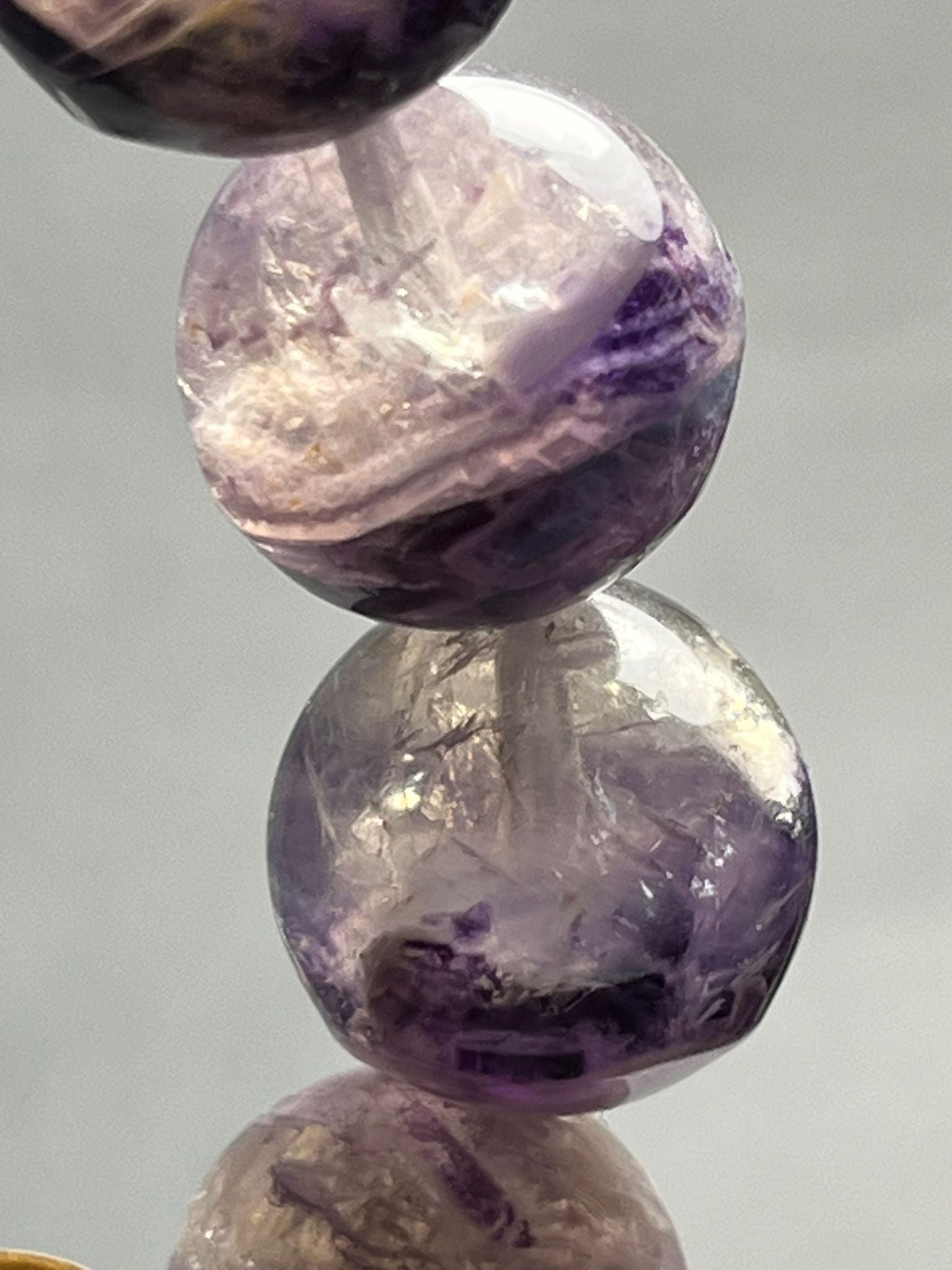 Bracelet Fluorite Soyeuse Bicolore