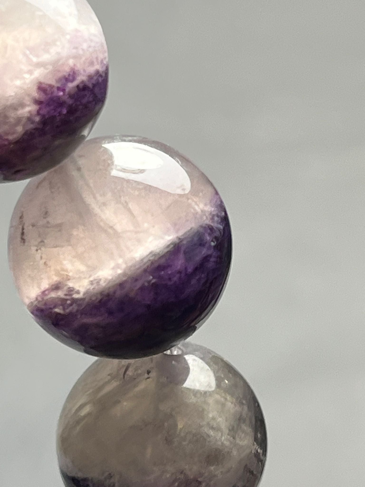 Bracelet Fluorite Soyeuse Bicolore