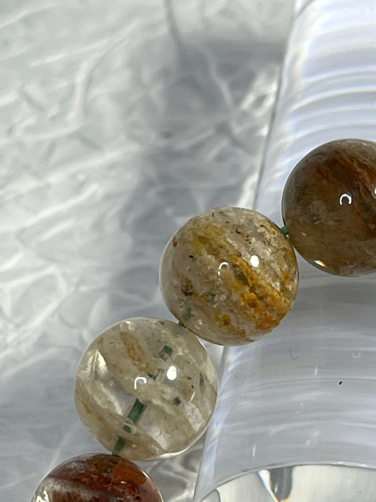 Bracelet Quartz Jardin (Lodolite) 1000 Couches