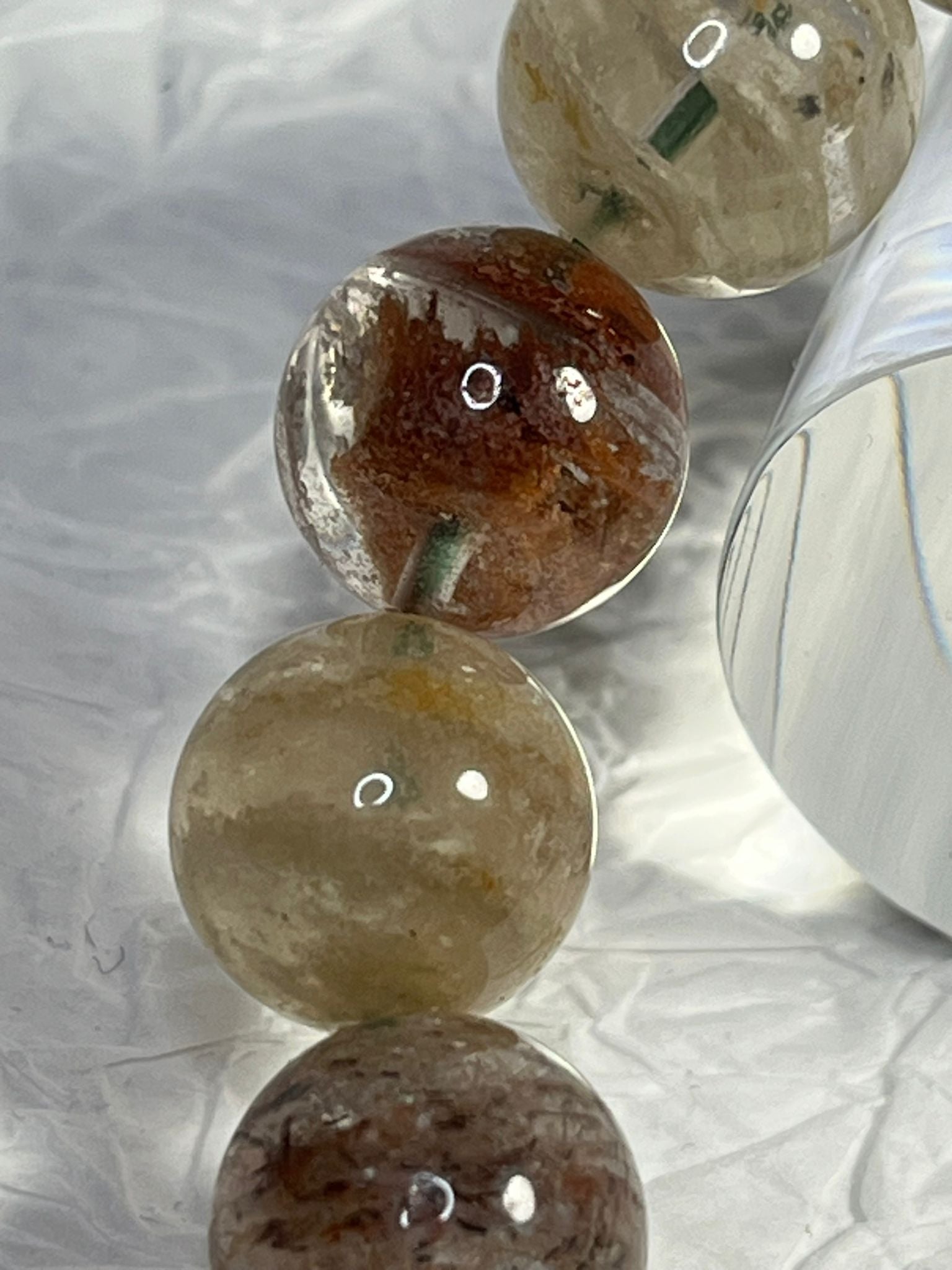 Bracelet Quartz Jardin (Lodolite) 1000 Couches