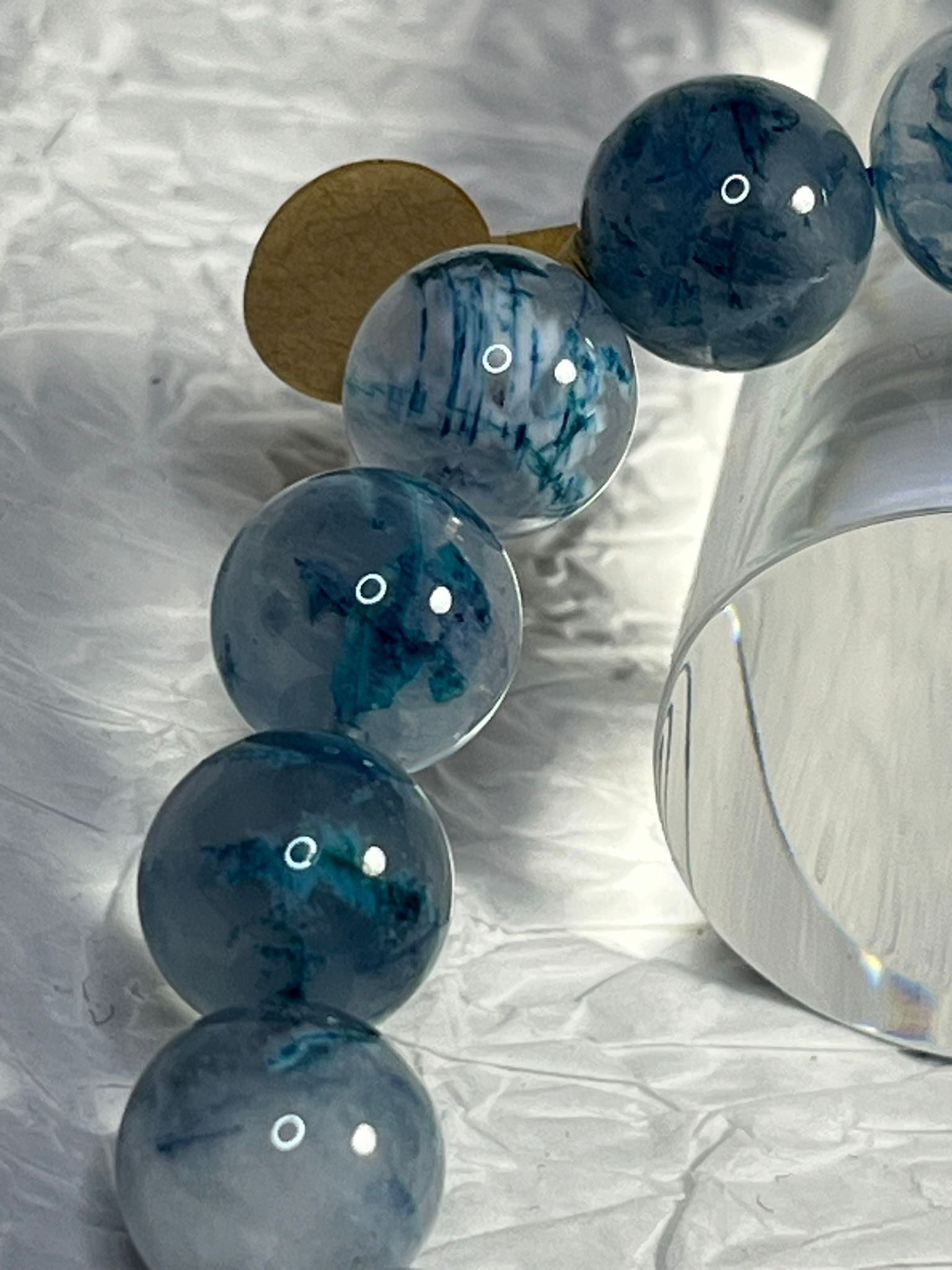 Bracelet Quartz Fantôme Bleu