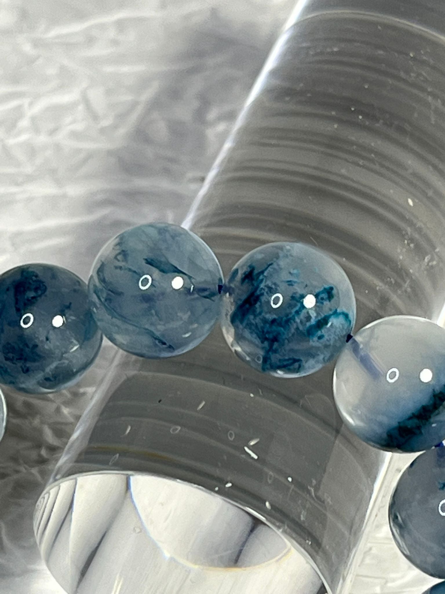 Bracelet Quartz Fantôme Bleu