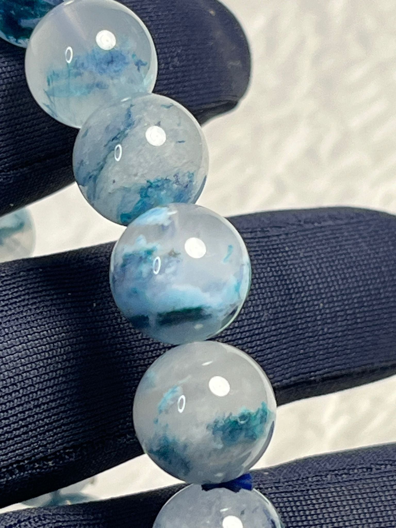 Bracelet Quartz Fantôme Bleu