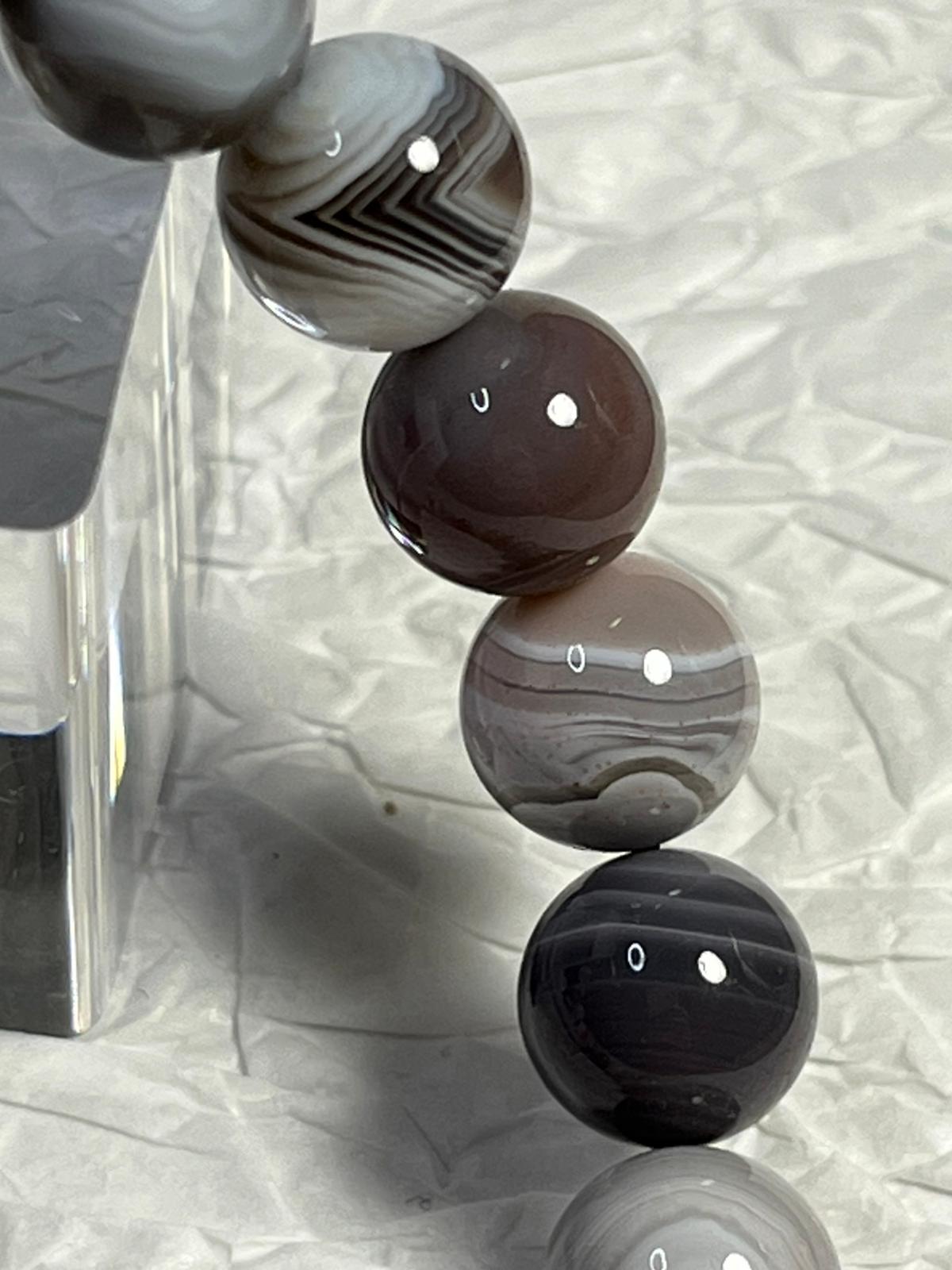 Bracelet Agate du Botswana