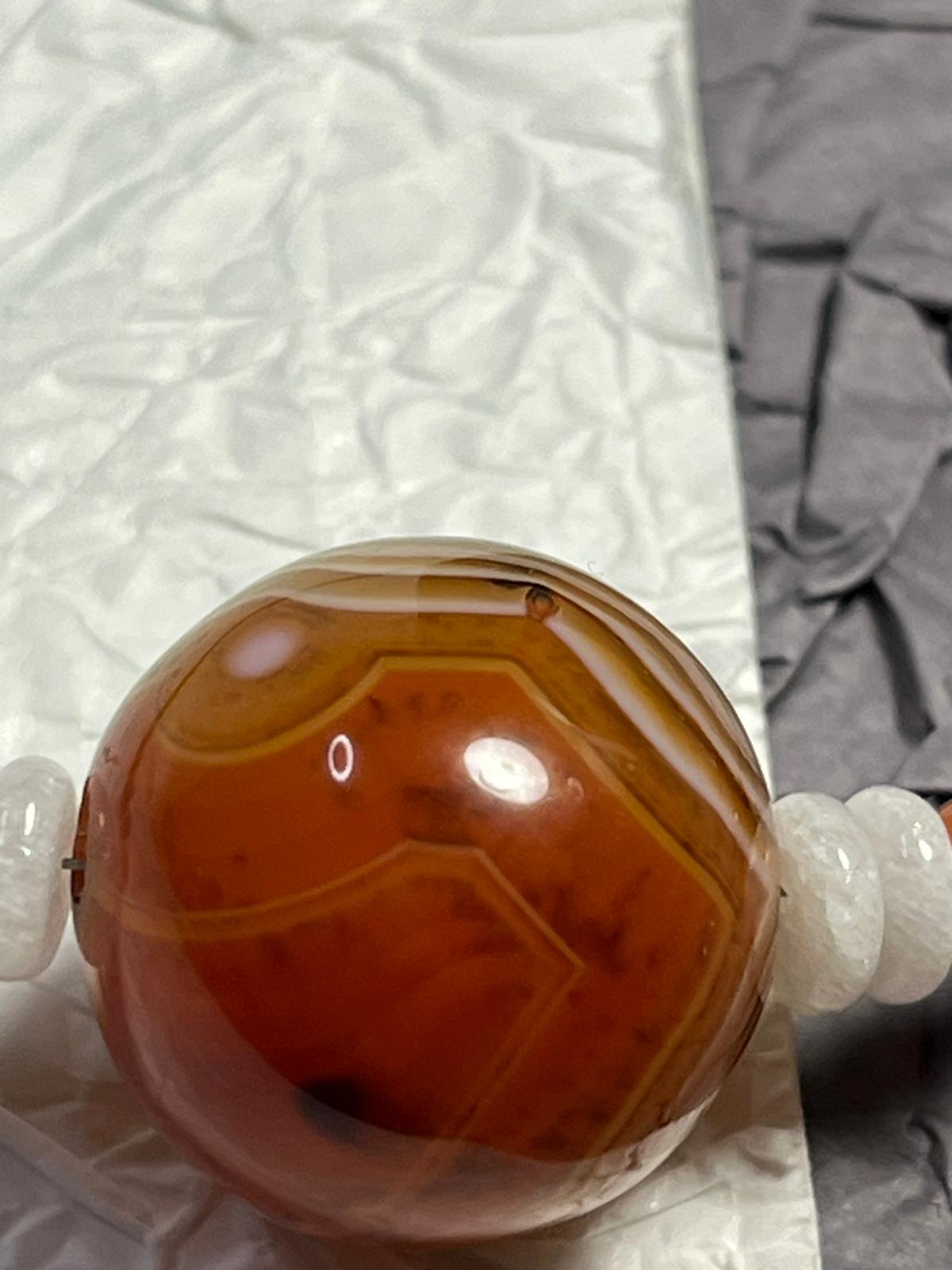 Collier Pierre de Lave et Cornaline