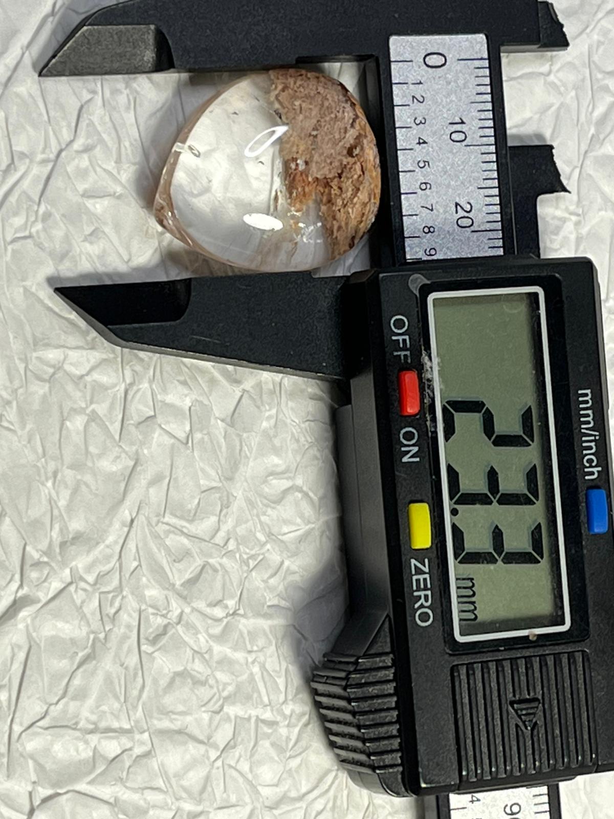 Cabochon en Quartz Jardin