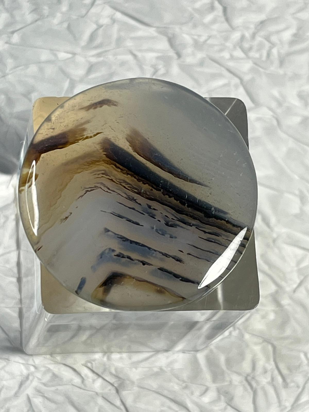 Cabochon en Agate Paysage