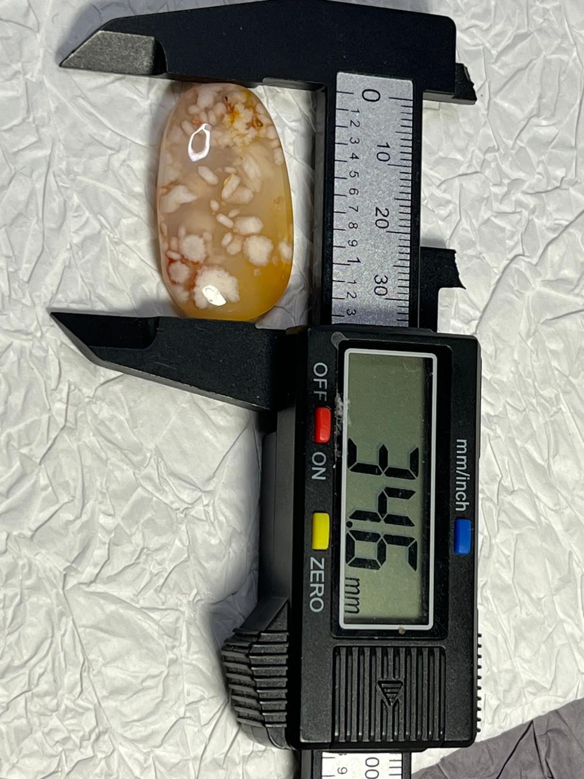 Cabochon Agate Fleur