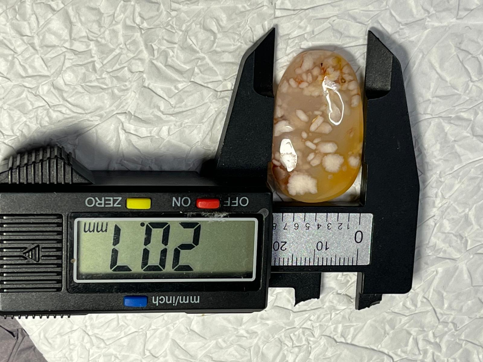 Cabochon Agate Fleur