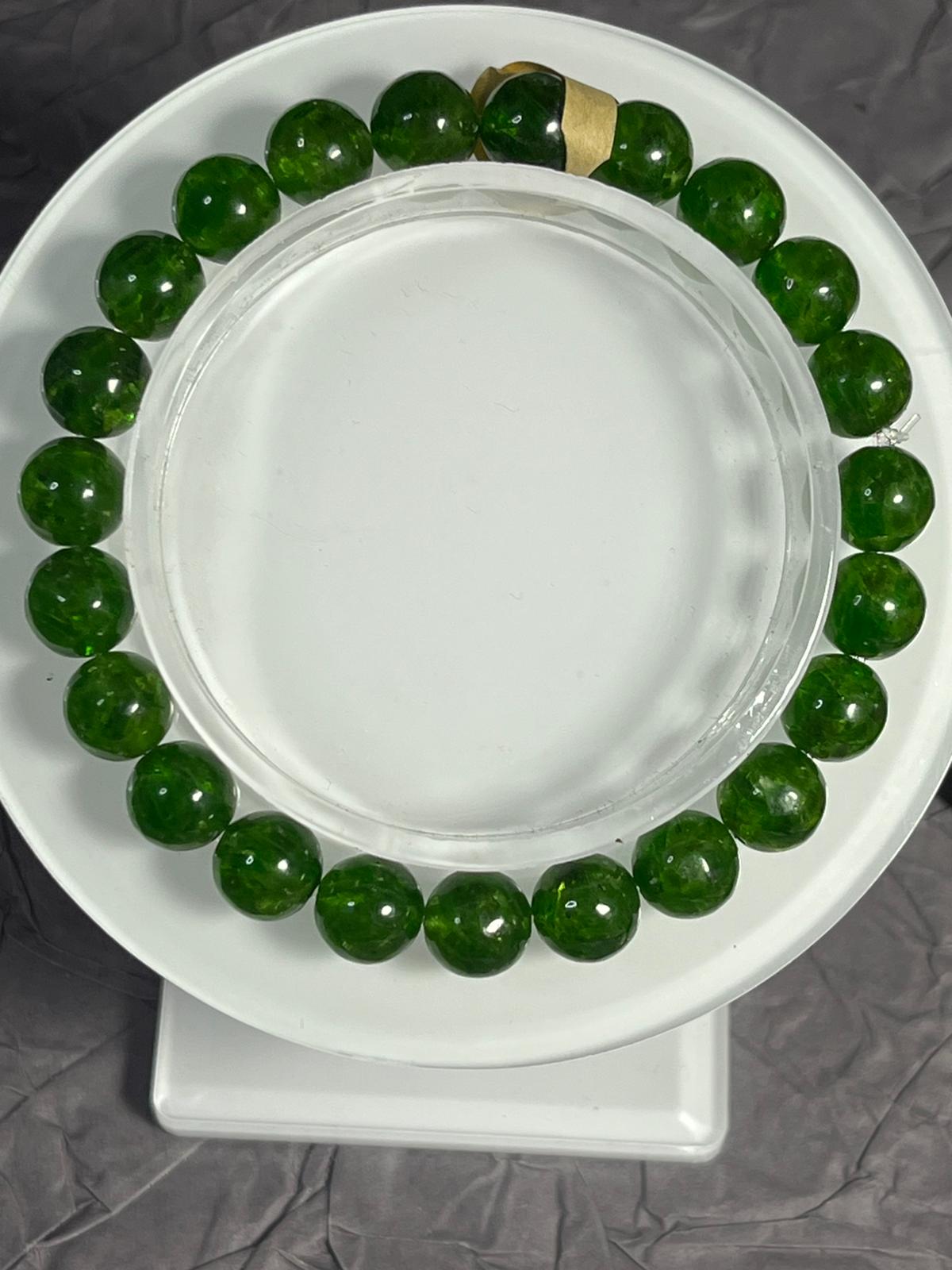Bracelet Diopside Haute Qualité