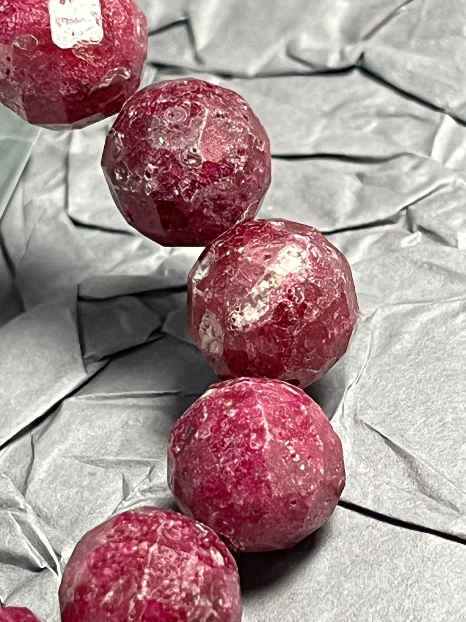 Bracelet Rubis Facetté