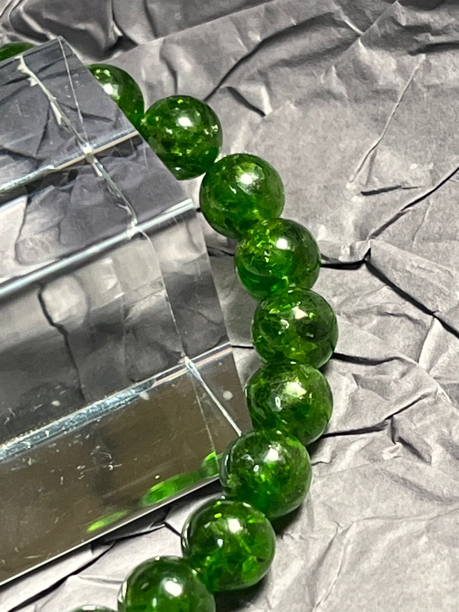 Bracelet Diopside Haute Qualité