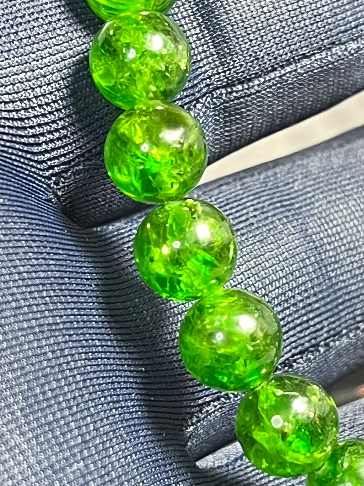 Bracelet Diopside Haute Qualité
