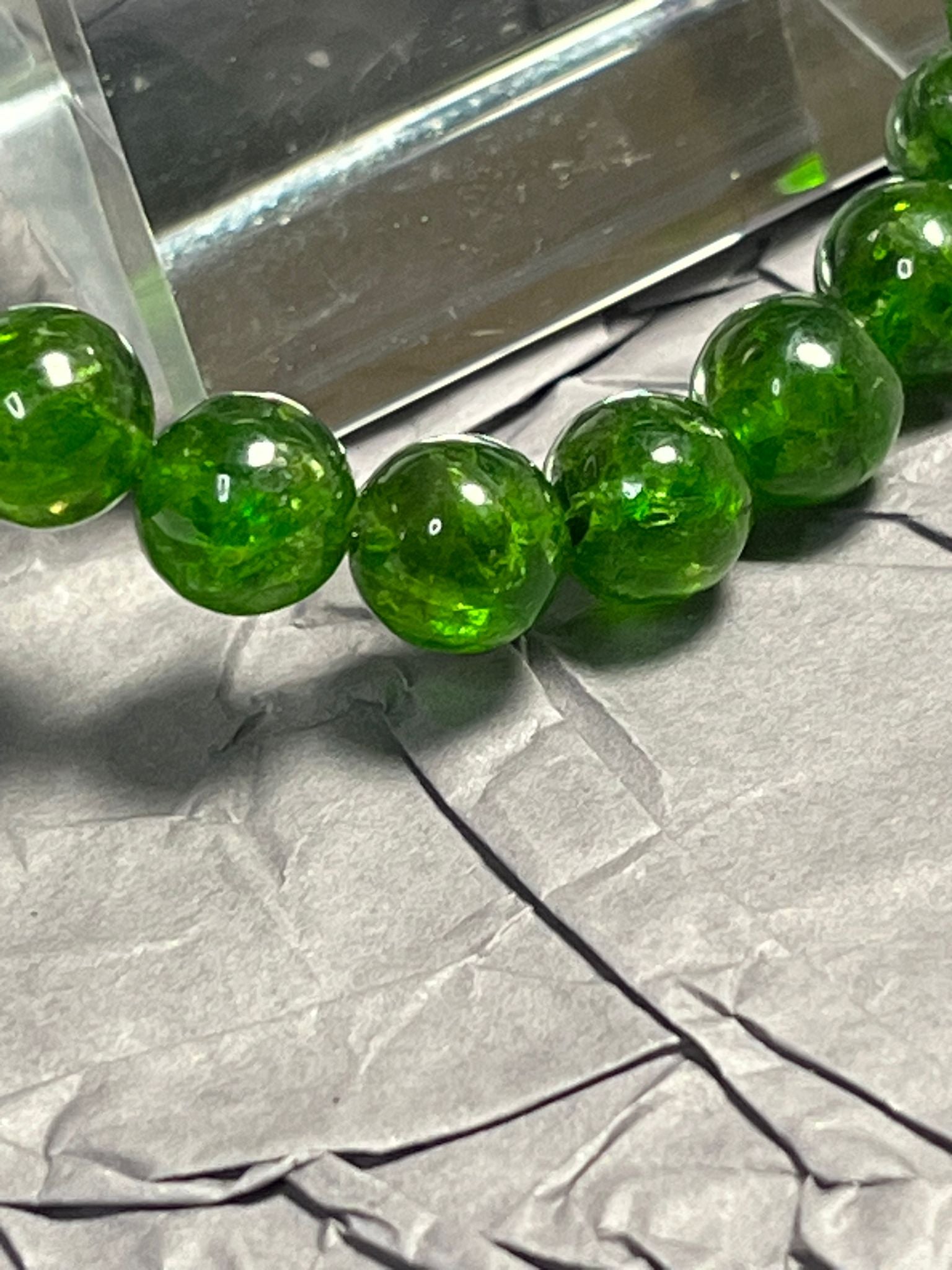 Bracelet Diopside Haute Qualité